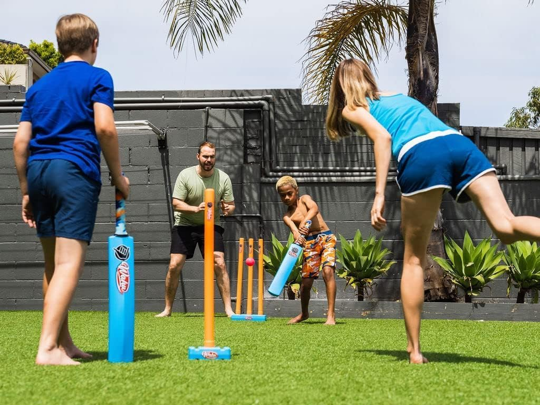 Wahu Double Cricket Complete Set for Two Players | Fun for All Ages | Double Cricket Kit with Bats, Balls & Stumps