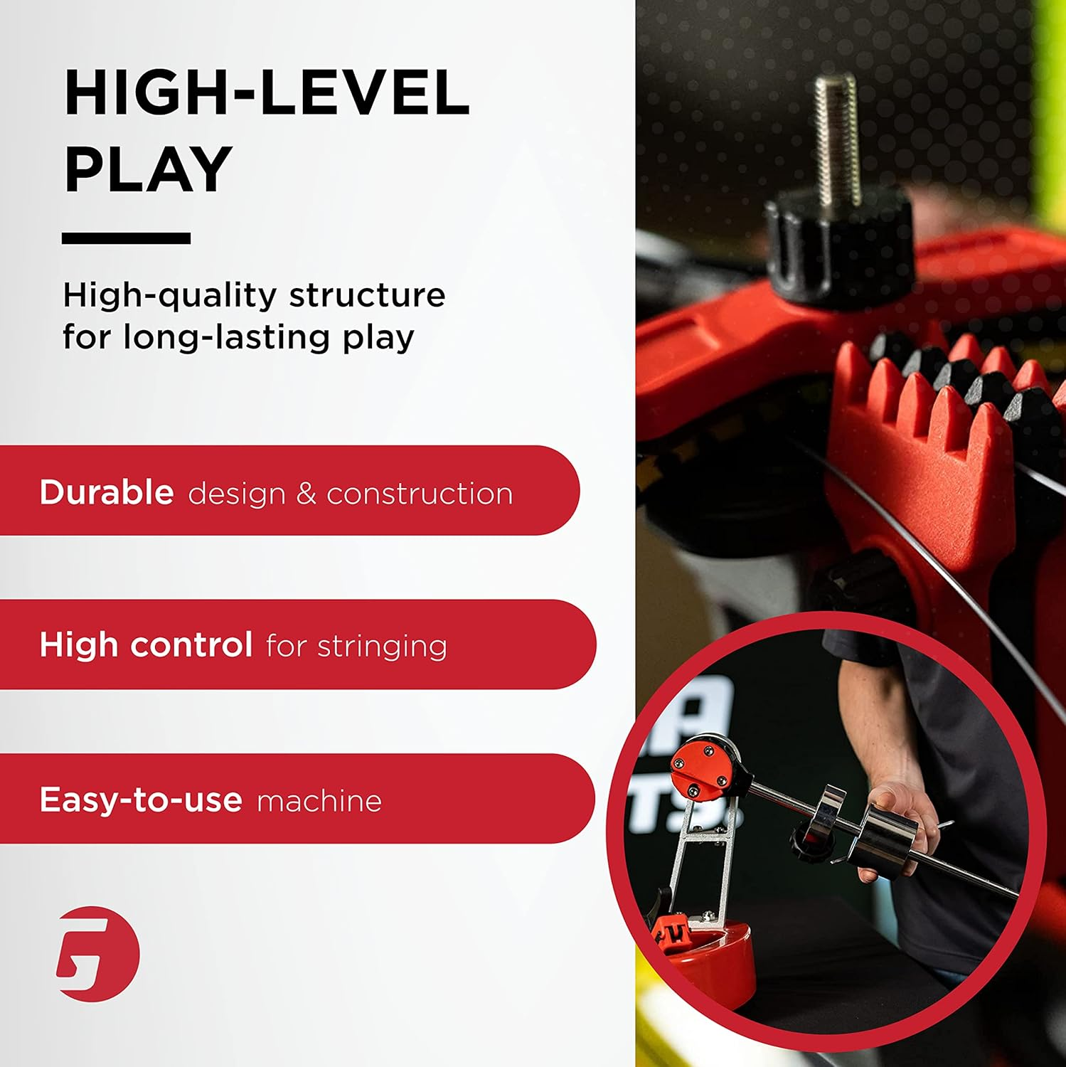 GAMMA Progression Stringing Machine Racket String Tools - Strings Racquetball, Squash, Tennis or Badminton Rackets image number 4
