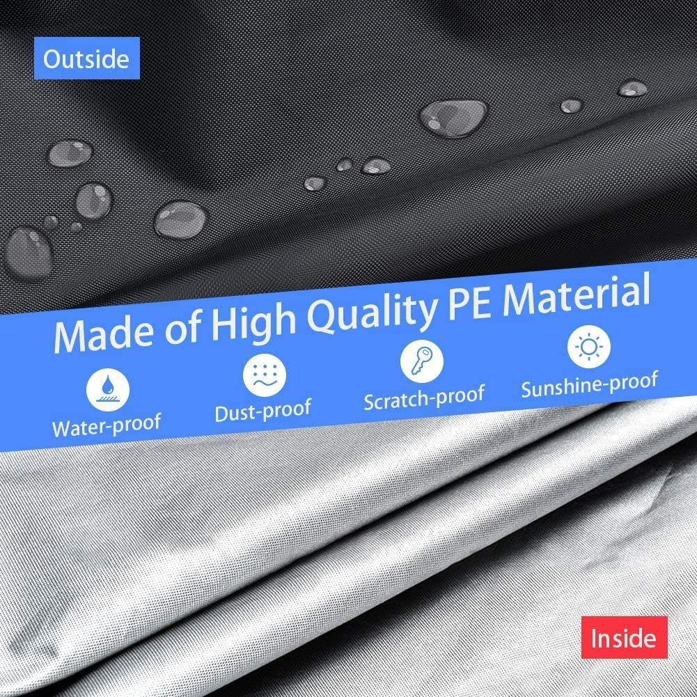 Exercise Bike Cover for Peloton Stationary Bike Upright Indoor Cycling Protective Cover Dustproof Waterproof Sunshine-Proof Out Door Bike Cover Black image number 2