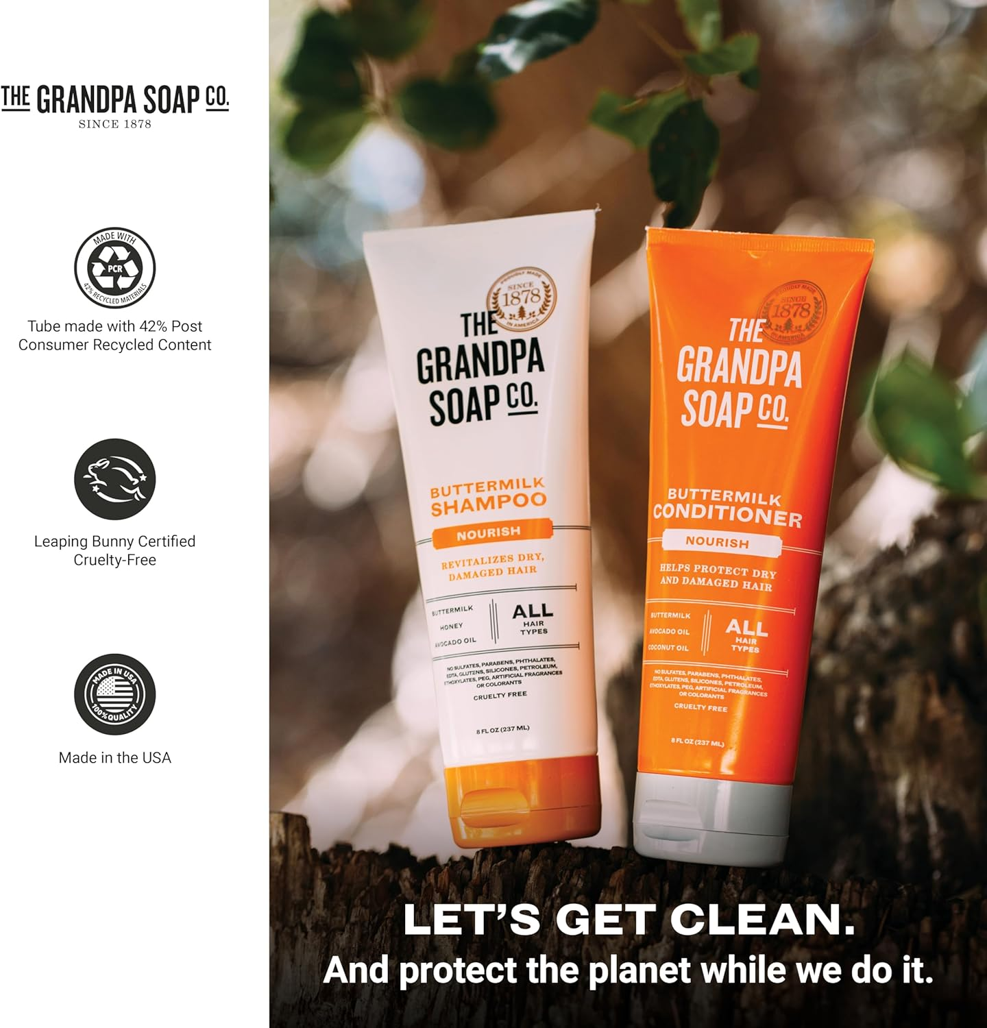 The Grandpa Soap Co. - Nourish Shampoo Buttermilk - 8 Fl. Oz. image number 4