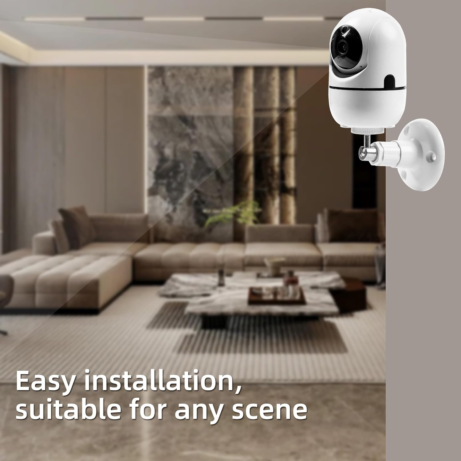 4 Pack Security Wall Mounting, Mount Bracket Compatible with Arlo Pro, Arlo Pro 2, Arlo Ultra, Arlo Pro 3, Arlo Go, 360 Degree Adjustable Bracket for 1/4 Screw Camera with Same Interface (4 Pack) image number 4