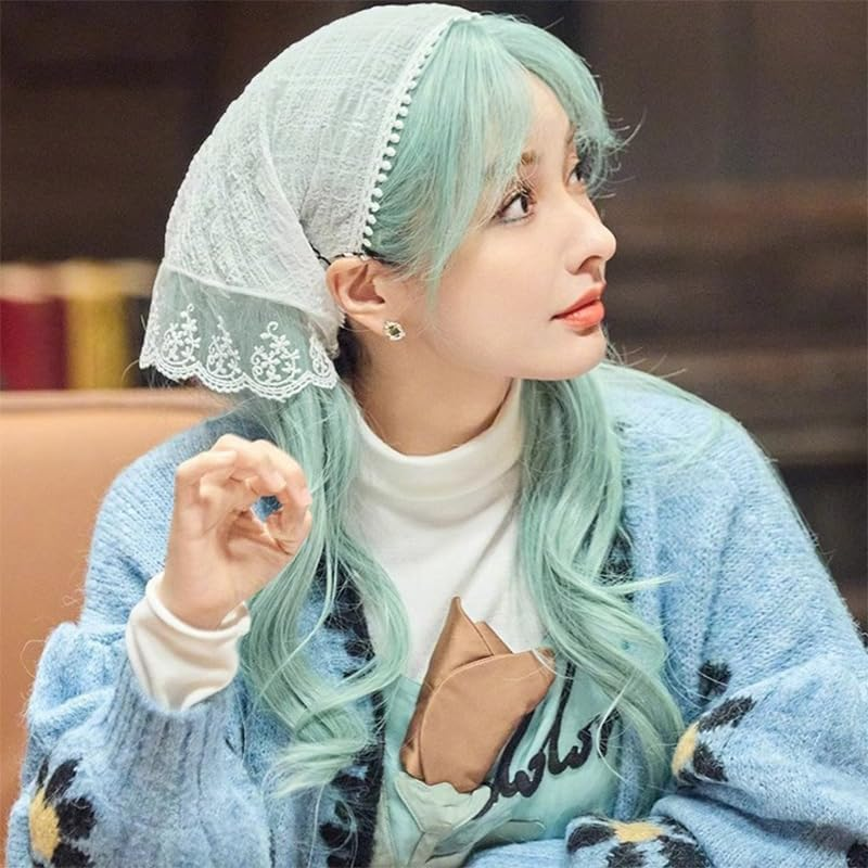 Boho Hair Scraf Headband Bandana Nonslip Headscraf Pretied Head Scarf for Women Girls Thick Thin Hair Decorations for Braids Shawls Hair Bandana Headbands for Girls Women Boho Accessories Headpiece image number 1