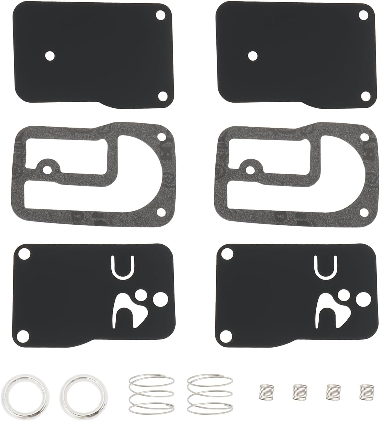 2 Sets of Carburettor Repair Kit Fuel Pump Diaphragm Kit Replaces Compatible with Briggs & Stratton 393397 Diaphragm Fits 401400 253400-255400 image number 4