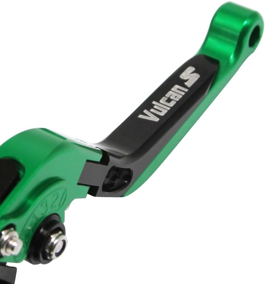 Brake Levers Motorcycle Clutch Levers Set Foldable Extendable CNC Fit for Kawasaki Vulcan S 650 2015-2023 Adjustable (Green&Black), JY-193 image number 5