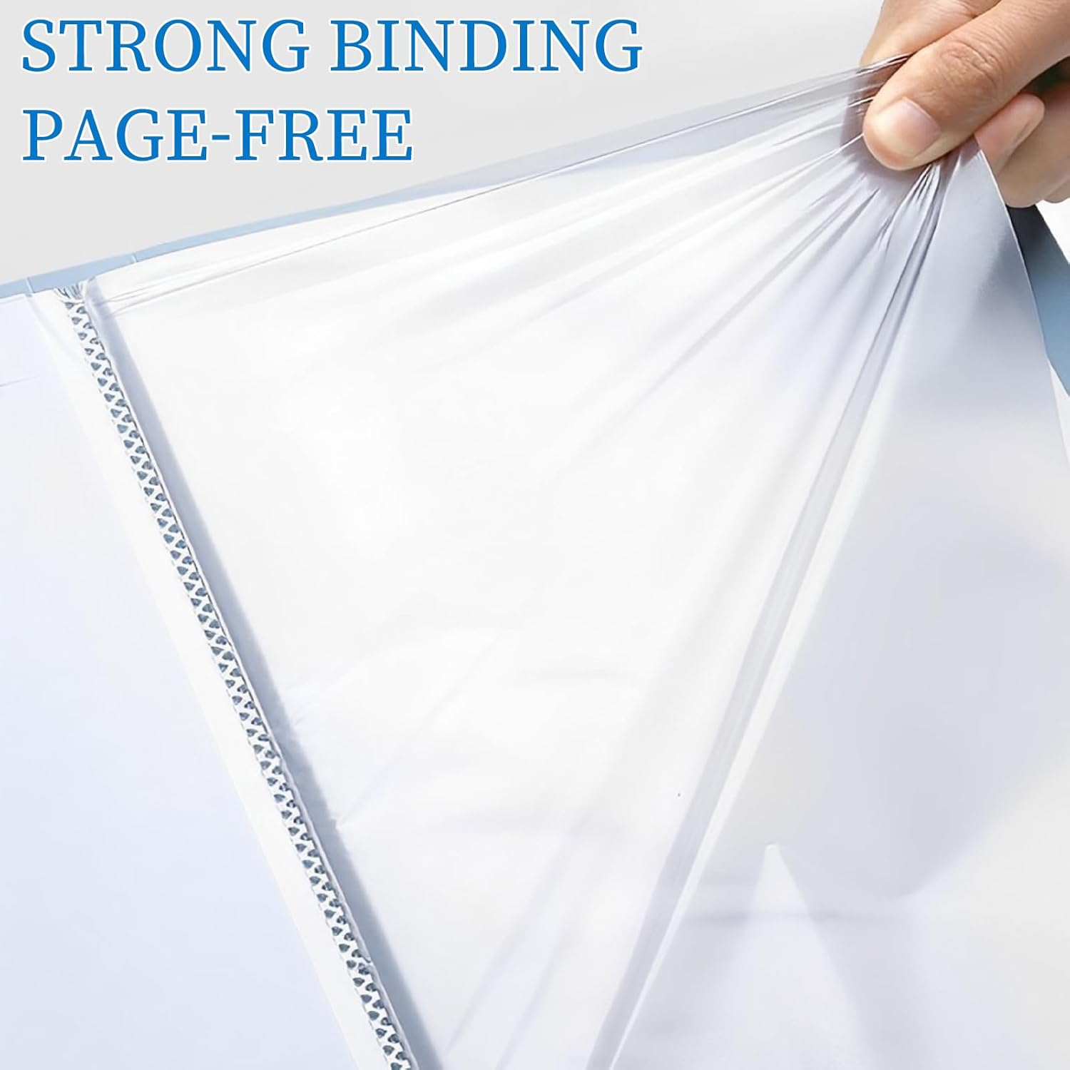 4Pcs A4 Display Book 60 Double Sided Pockets Display Book 30.8X23.6Cm Paper Document Holder Waterproof Paper Storage Organizer Books Plastic Art Presentation Book for School Office Business image number 6