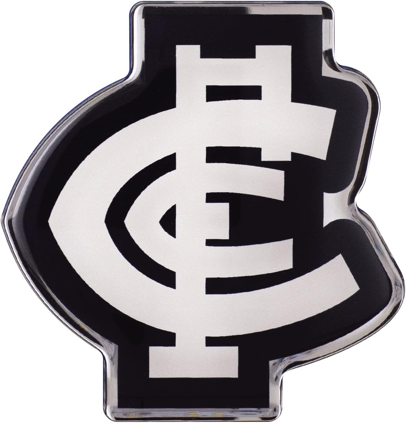 Fan Emblems Carlton Blues Lensed Chrome AFL Supporter Logo image number 1