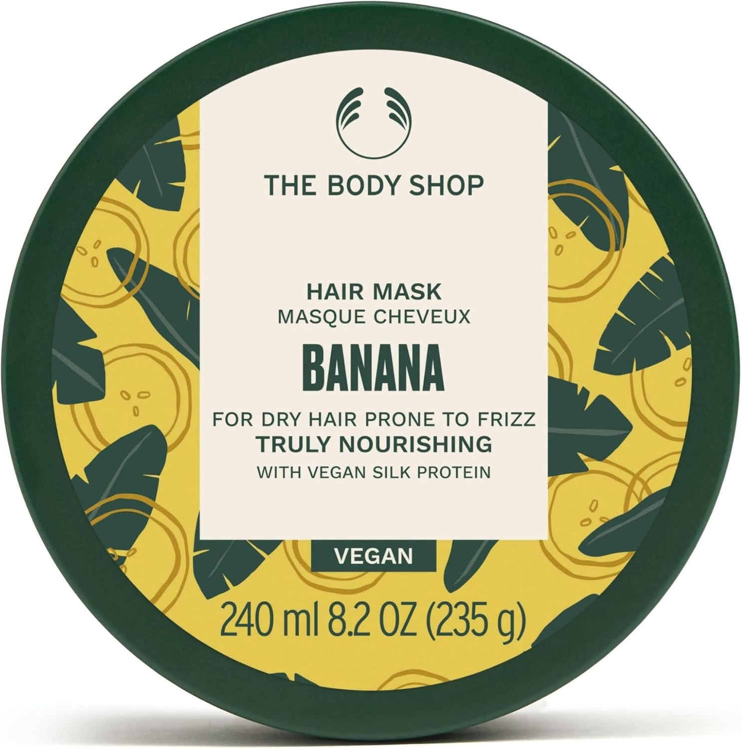 The Body Shop Banana Truly Nourishing Hair Mask, 8.12 Fl Oz (Vegan) image number 2