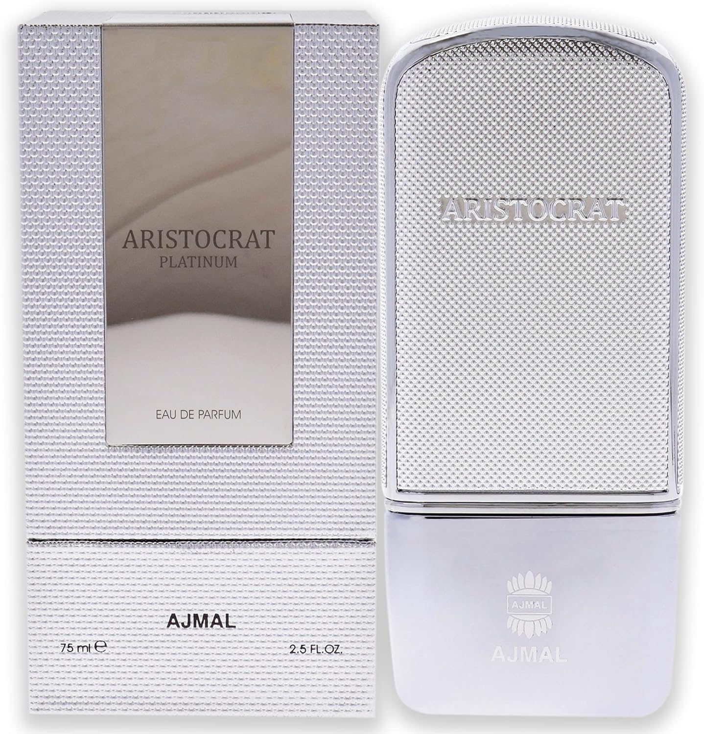 Ajmal Aristocrat Platinum by Ajmal for Men - 2.5 Oz EDP Spray, 1 Count