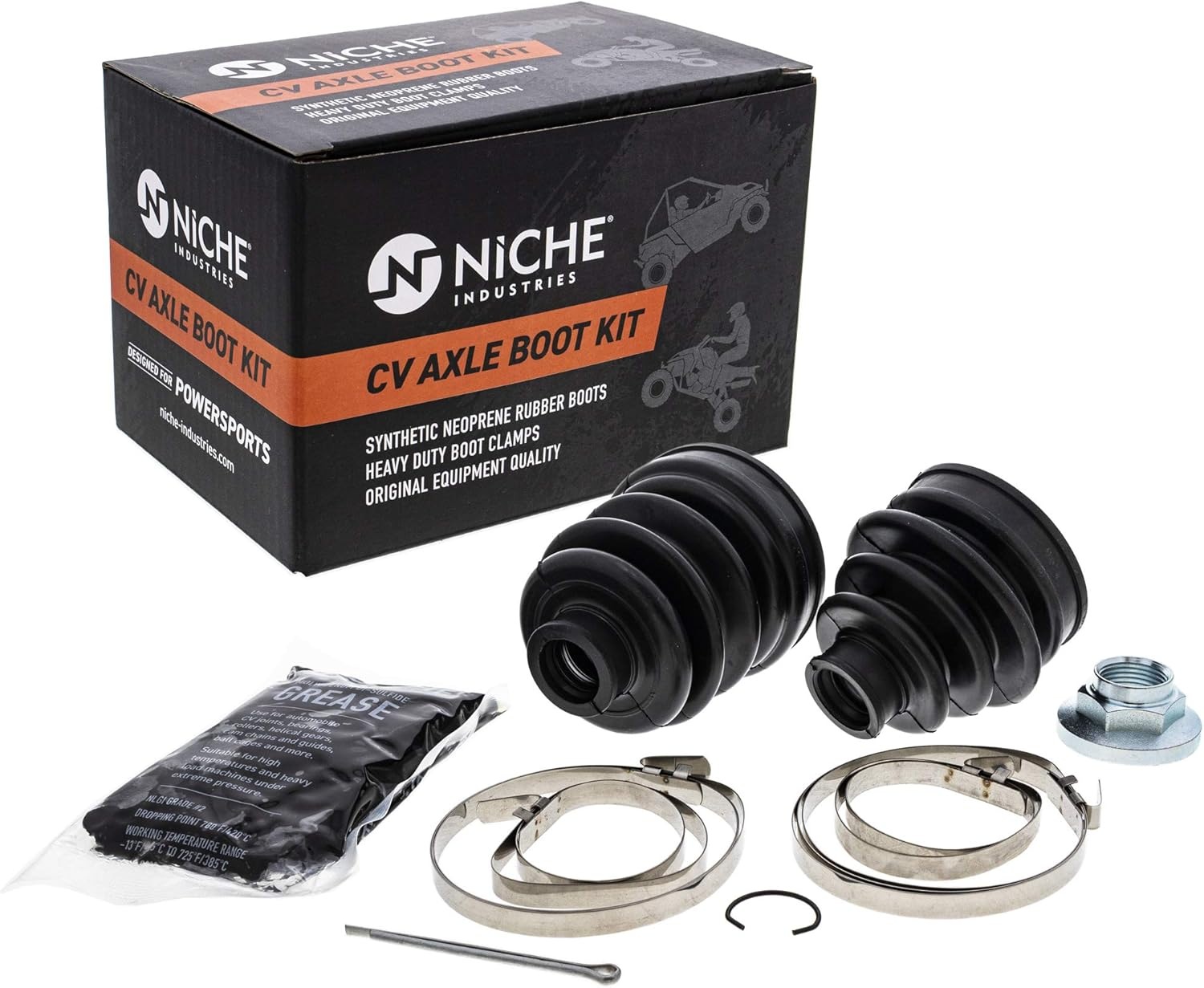 NICHE Front CV Axle Boot Kit for Yamaha Big Bear 400 ATV
