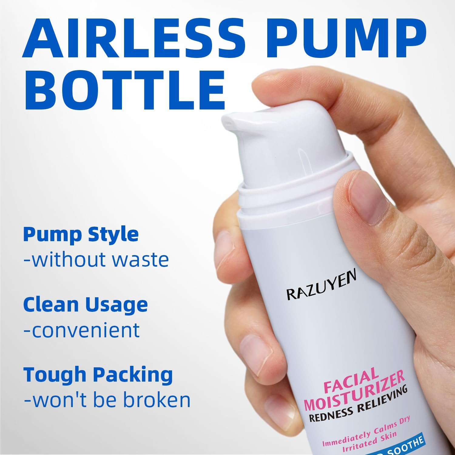 RAZUYEN Ceramide Moisturiser, Calm Face Cream for Sensitive Skin, Soothes and anti Redness Cream for Face Day and Night Skincare, Non Comedogenic, 1.7 Oz