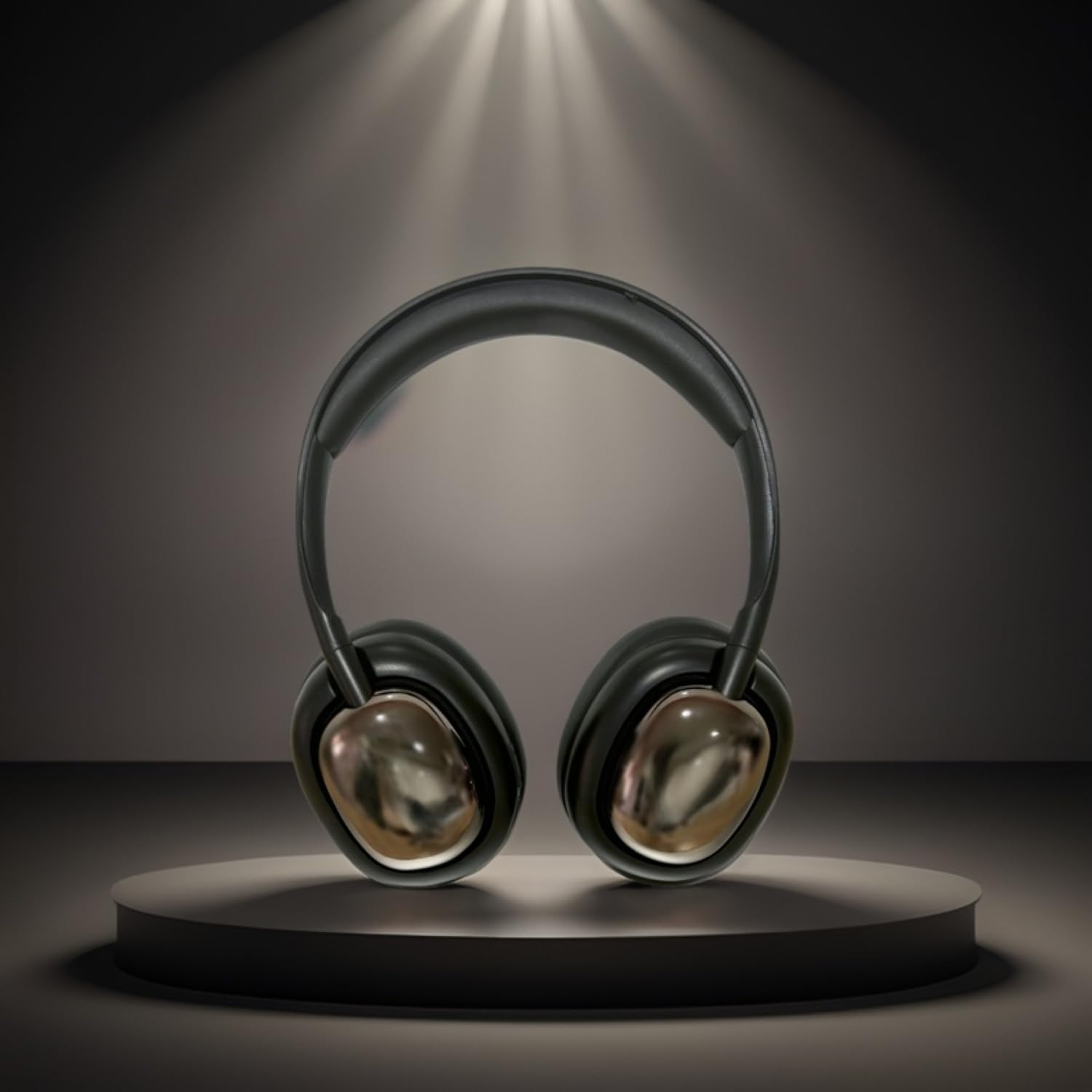 ND NEXT DESTINATION Wireless Bluetooth Headphones 5.3 with Bass and Stereo Sound, Long Battery Life Headphones, Modern Headset with Good Sound, Black - Black image number 3