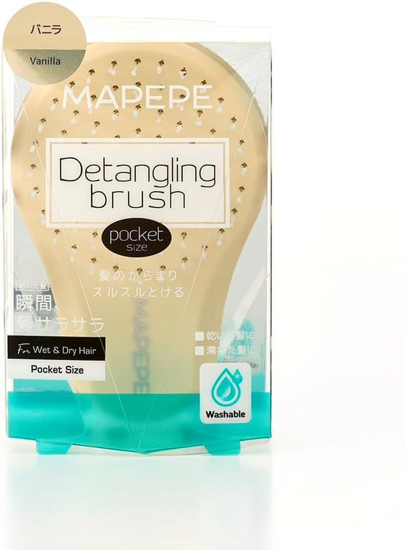 Mapepe Detangling Brush [Pocket Size] Vanilla MAPEPE image number 3
