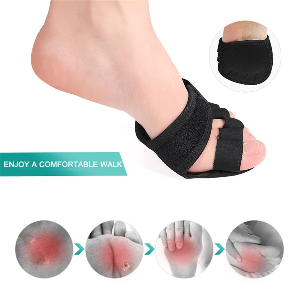 Toe Straightener Splint, Hammer Toe Cushions Pads Toe Alignment Loops, Metatarsal Pads Bunion Guard Separators, Toe Support Brace Wraps for Crooked, Hammer, Claw Toes, Hallux Valgus Blister Callus (L)