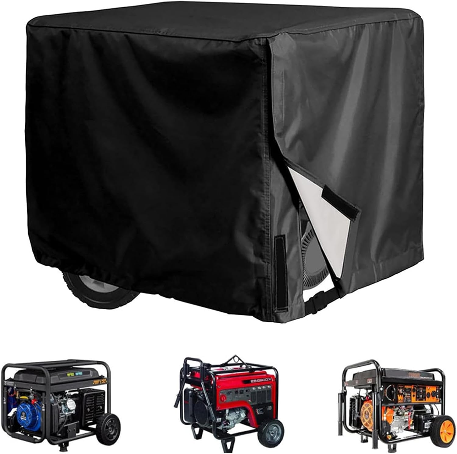 Universal Generator Cover, 66X51X51Cm Waterproof Cover Accessories Storage Dustproof Weather Outdoor Storage Cover Black