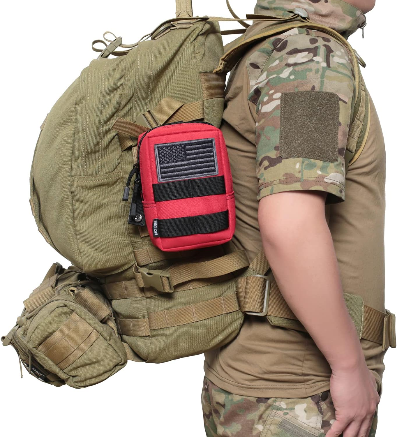 2 Pack Molle Pouches - Tactical Compact Water-Resistant EDC Pouch image number 5