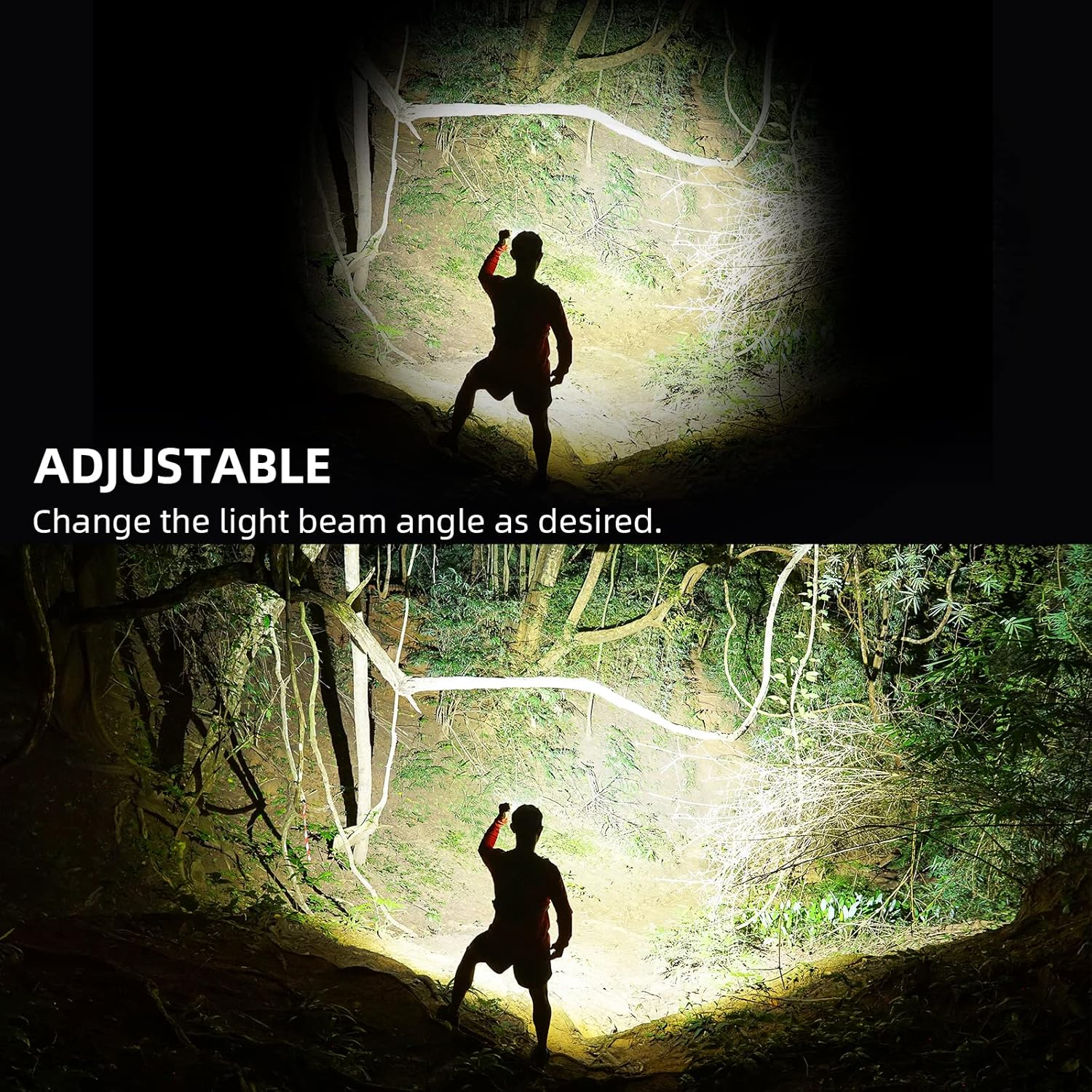 Flashlights High Lumens Rechargeable - 900000 Lumen LED Flashlight 7 Modes with COB Work Light, IPX7 Waterproof, Flash Light High Lumens for Emergencies, Camping, Hiking image number 1