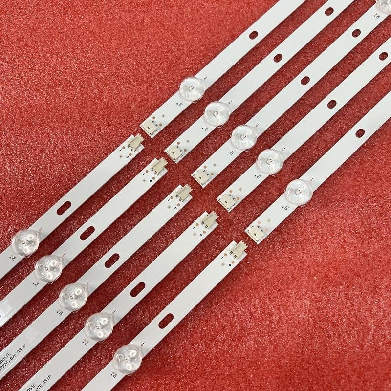 LED Backlight Strip 9LED for KJ55D09-ZC22AG-07E 303KJ550051 DJT55SH Djt55Sh ST-5530US 55LU1207 KJ55D09-ZC22AG-05/07/01/01E (Color : 5Set for 5 TV)