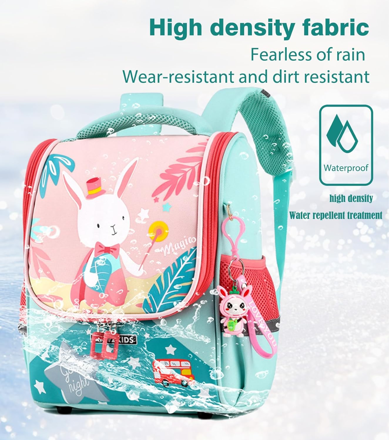 Kids' Backpack, Children'S Shoulder Bag, Cute Cartoon Backpack，Waterproof & Spinal Protection（Pink） image number 3