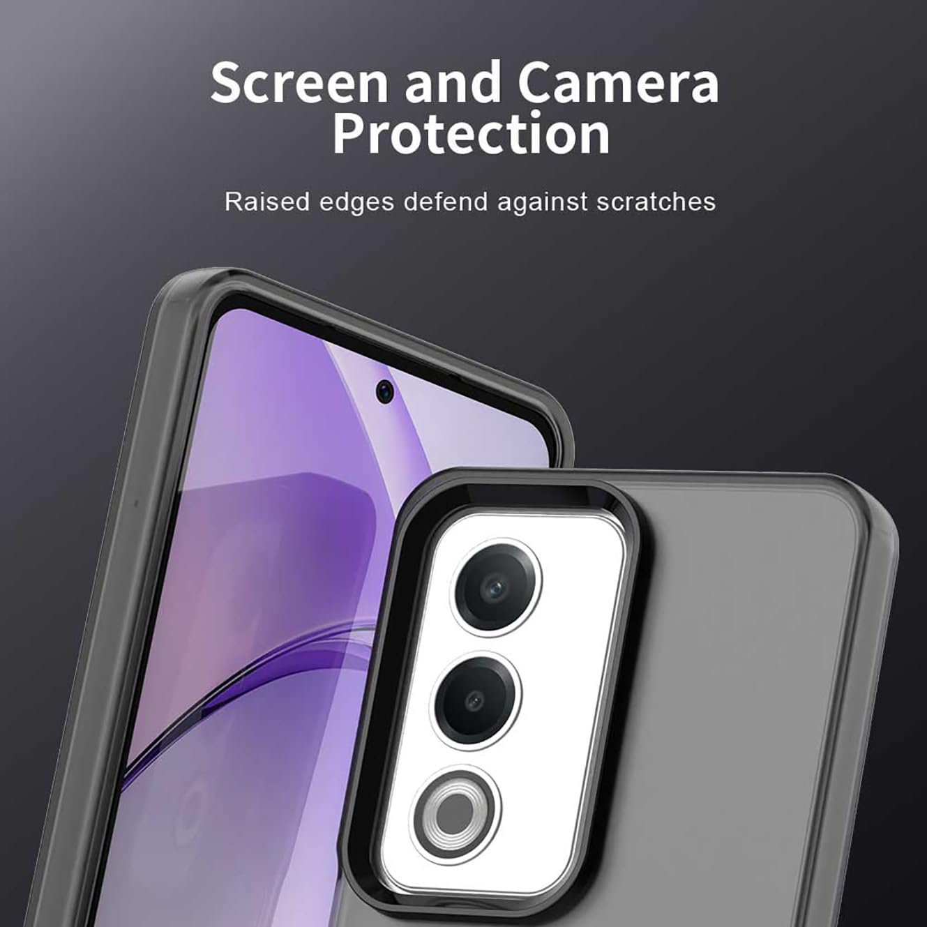 YUECXIN Magnetic Case for Oppo A80 5G Compatible with Magsafe Wireless Charging, Ultra Thin Translucent Matte Mobile Phone Case TPU Shockproof Protective Case Black image number 4