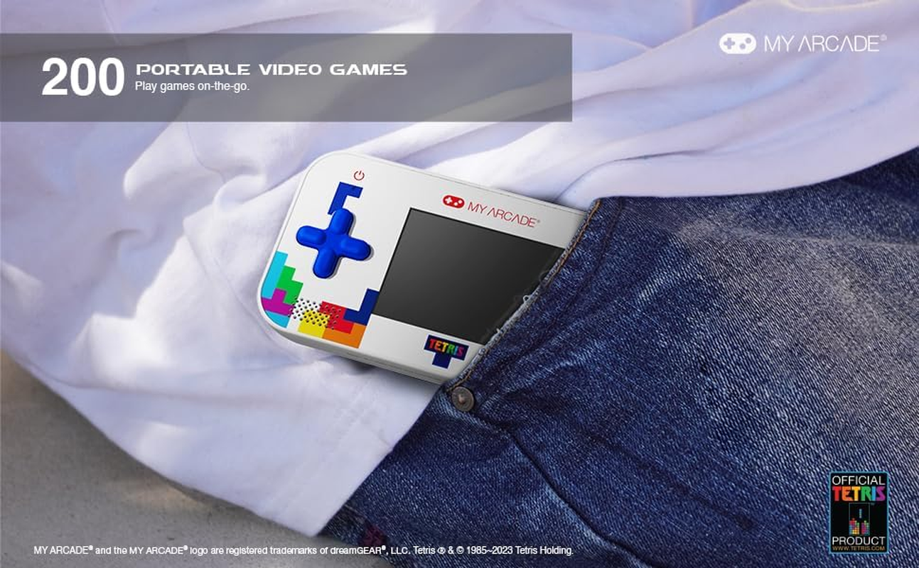 My Arcade DGUNL-7030 Tetris Gamer V Classic Handheld Portable Video Game System (201 Games in 1)