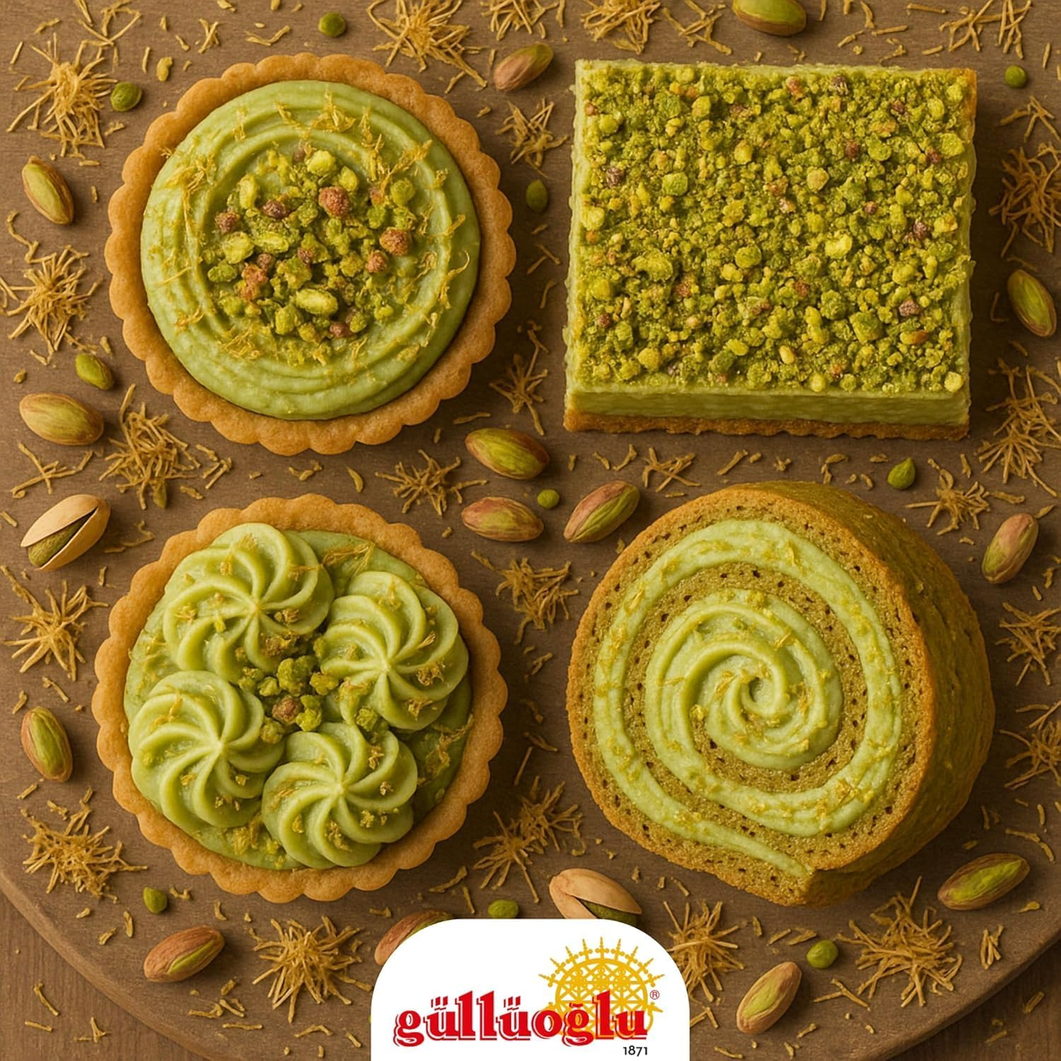 Gulluoglu Dubai Chocolate Filling &ndash; 200G 7Oz Pistachio Cream with Crispy Kadayif | Middle Eastern Gourmet Dessert Best Ingredient for Dubai Chocolate | Rich, Crunchy & Decadent Treat image number 5