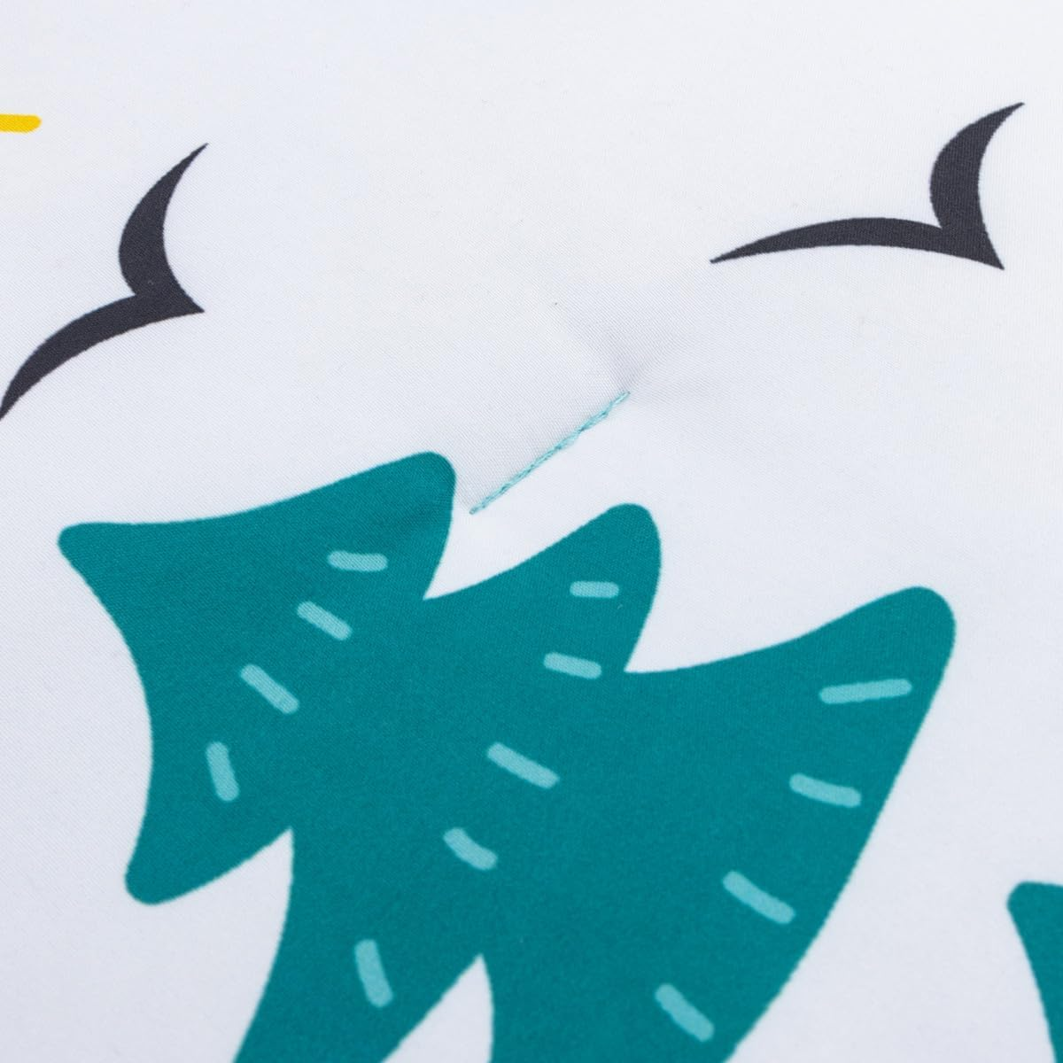 NTBED 4 Pieces Construction Toddler Bedding Set for Baby Boys, Truck Vehicles Excavator Cars Printed, Includes Comforter, Flat Sheet, Fitted Sheet and Pillowcase,Light Blue - Brown image number 4