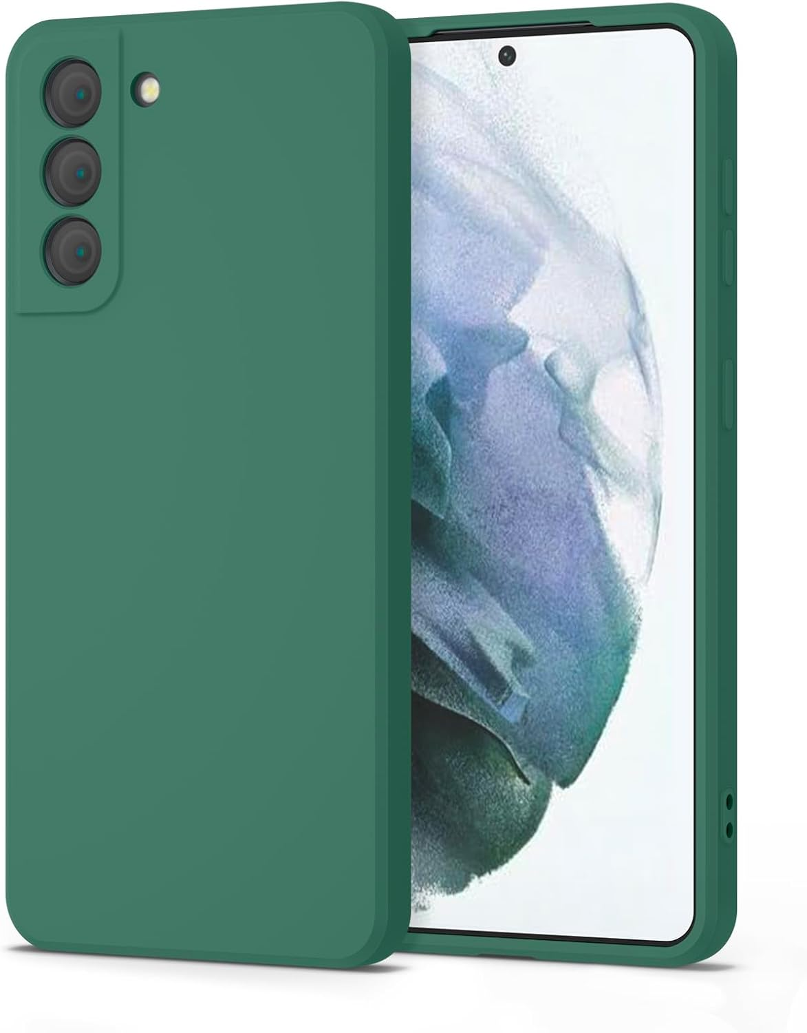 Silicone Case for Samsung Galaxy S21 Case, Silky-Soft Touch Gel Rubber Cover, Full Protective Case, Full Protective Case, Shockproof Anti-Scratch Case Cover for Samsung Galaxy S21 5G Case 6.2-Inch