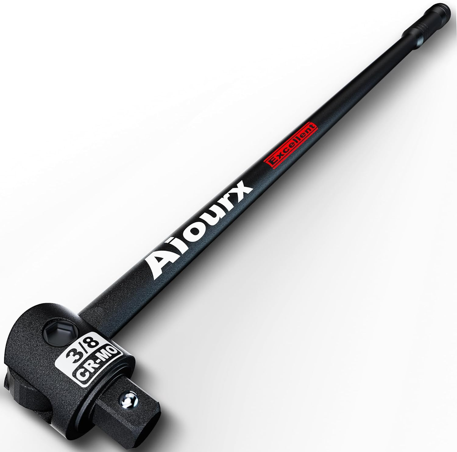 3/8" Drive 445 Mm Breaker Bar, Heavy Duty Head, Premium Chromium-Molybdenum Steel, Loosen Frozen, Rusted, Damaged Bolts and Nuts image number 4