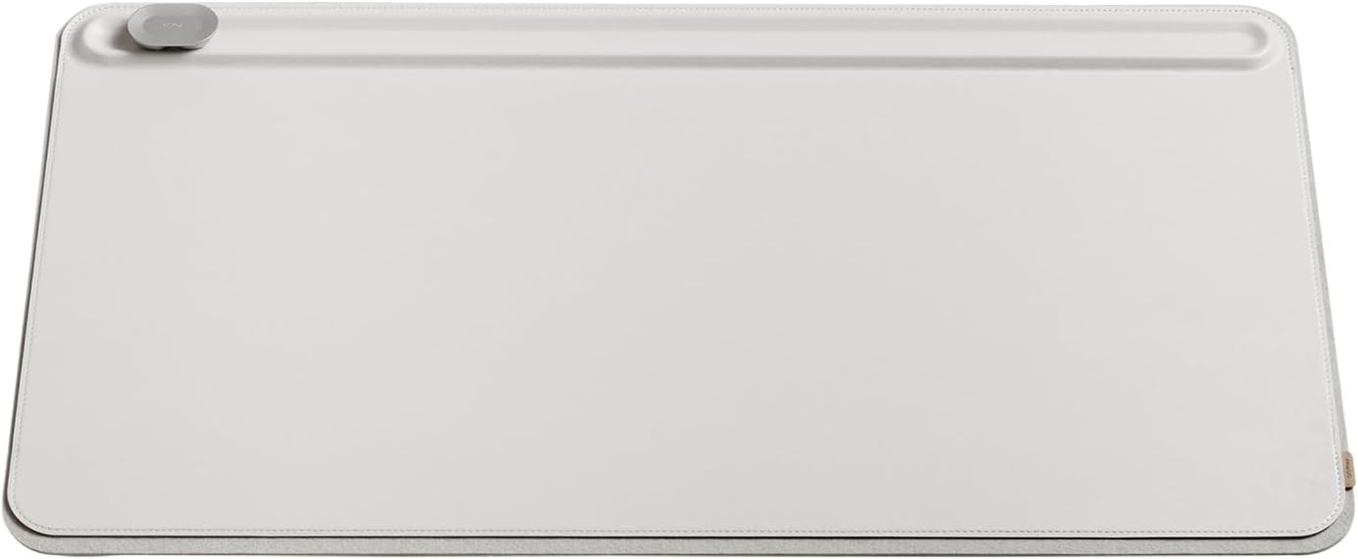 Orbitkey Desk Mat | Made from Premium Vegan Leather and Recycled PET Felt | Document Hideaway | Magnetic Cable Holder (Black, Large)