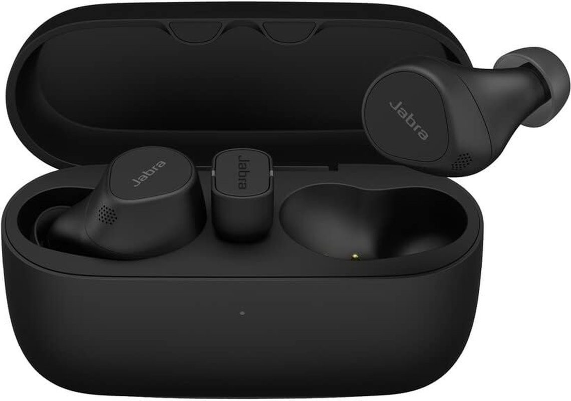 Jabra Evolve2 Buds - Wireless Earbuds - Noise Cancelling Bluetooth Earphones with Mic + ANC - Teams Cert - Water Resistant Ip57-20M Range - 33Hr Batt - Optimized 4 AI - True Wireless Ear Buds USB C