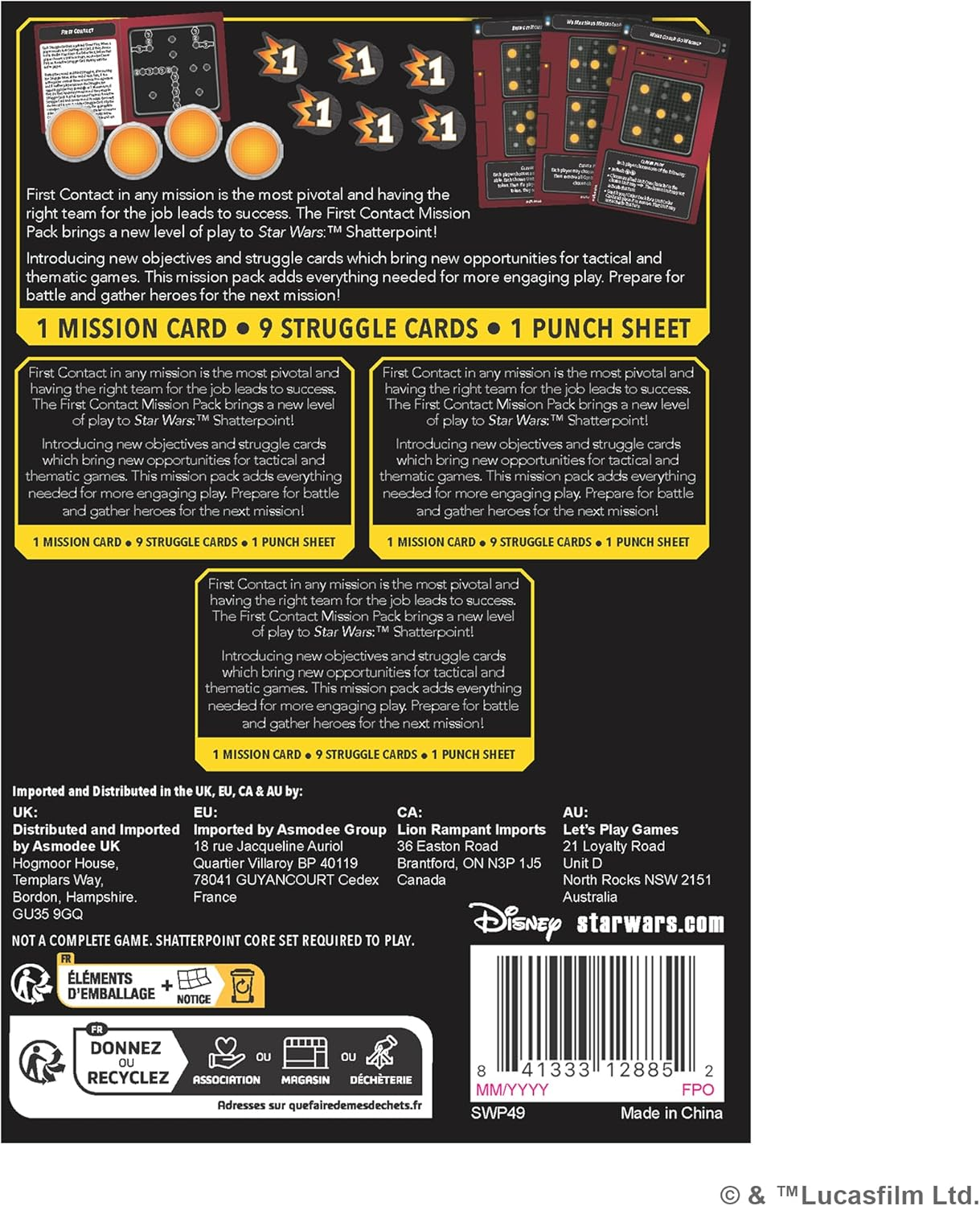 Atomic Mass Games Asmodee North America 248096 Embargoed Star Wars Shatterpoint image number 1