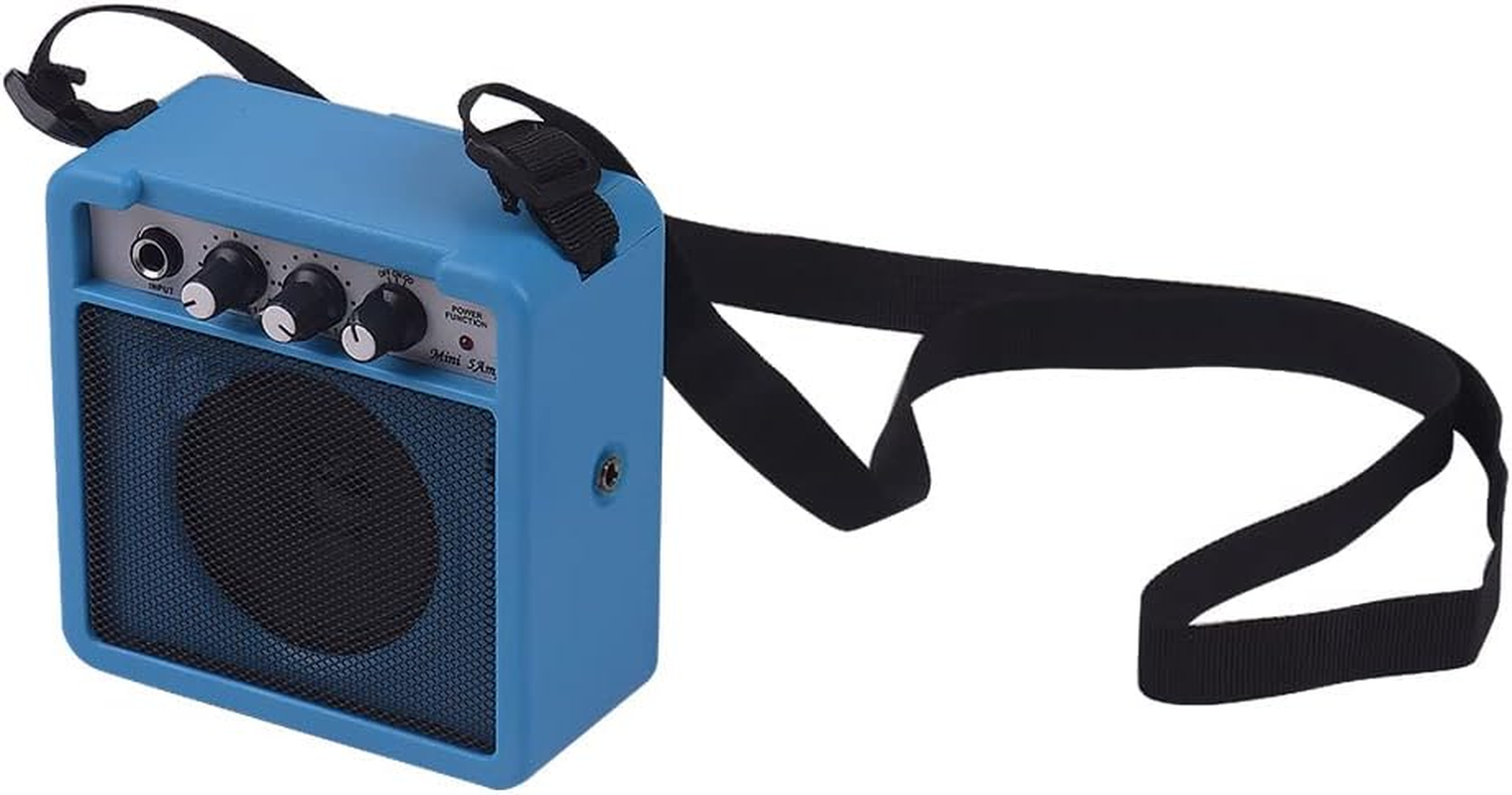Yasao 5W Mini Guitar Amplifier Amp Speaker with 3.5Mm & 6.35Mm Inputs 1/4 Inch Output Supports Volume Tone Adjustment Overdrive image number 3