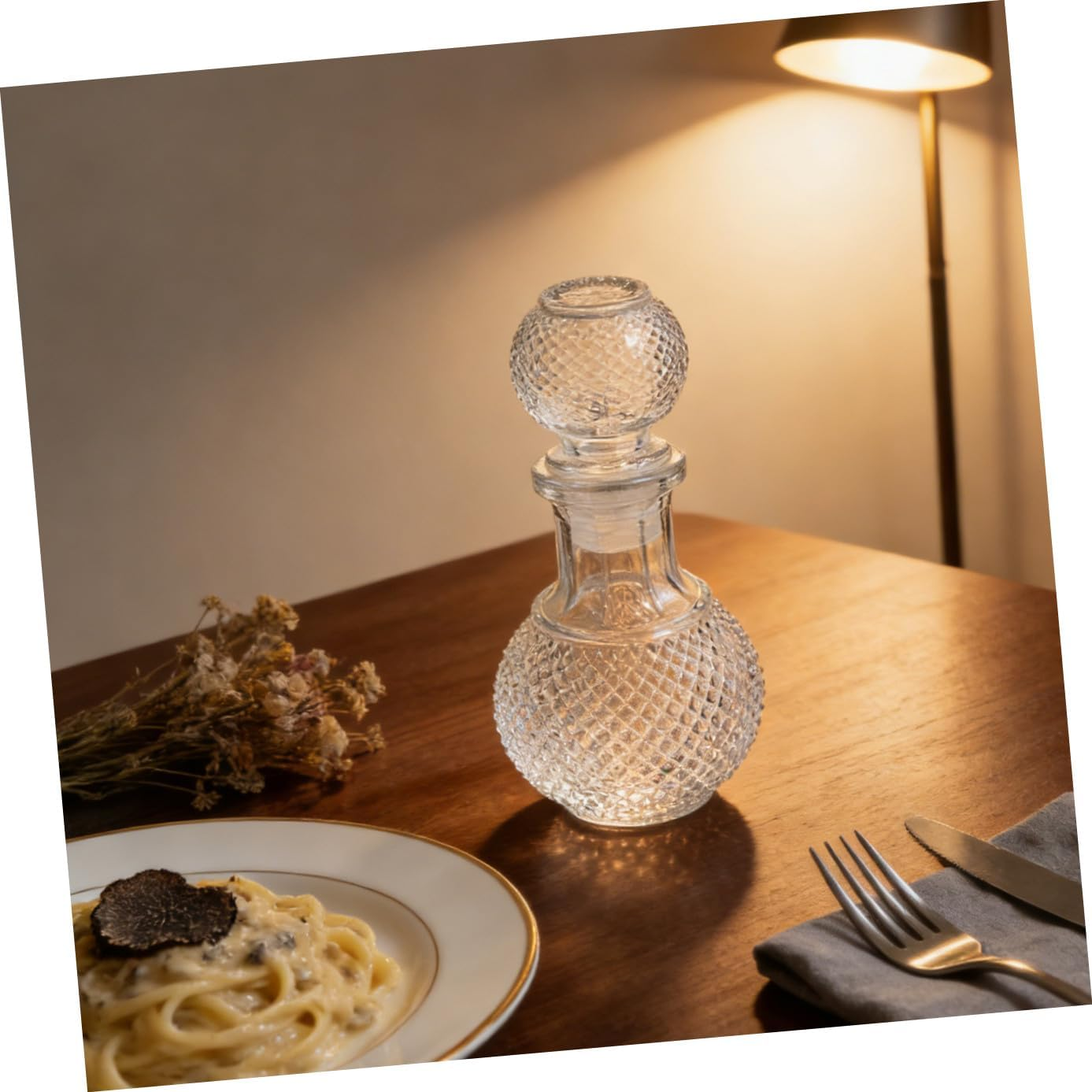 OKUMEYR Creative Glass Wine Bottle for Whiskey Decanter for Home Bar Liquor Dispenser and Design for Wine Decanters image number 1