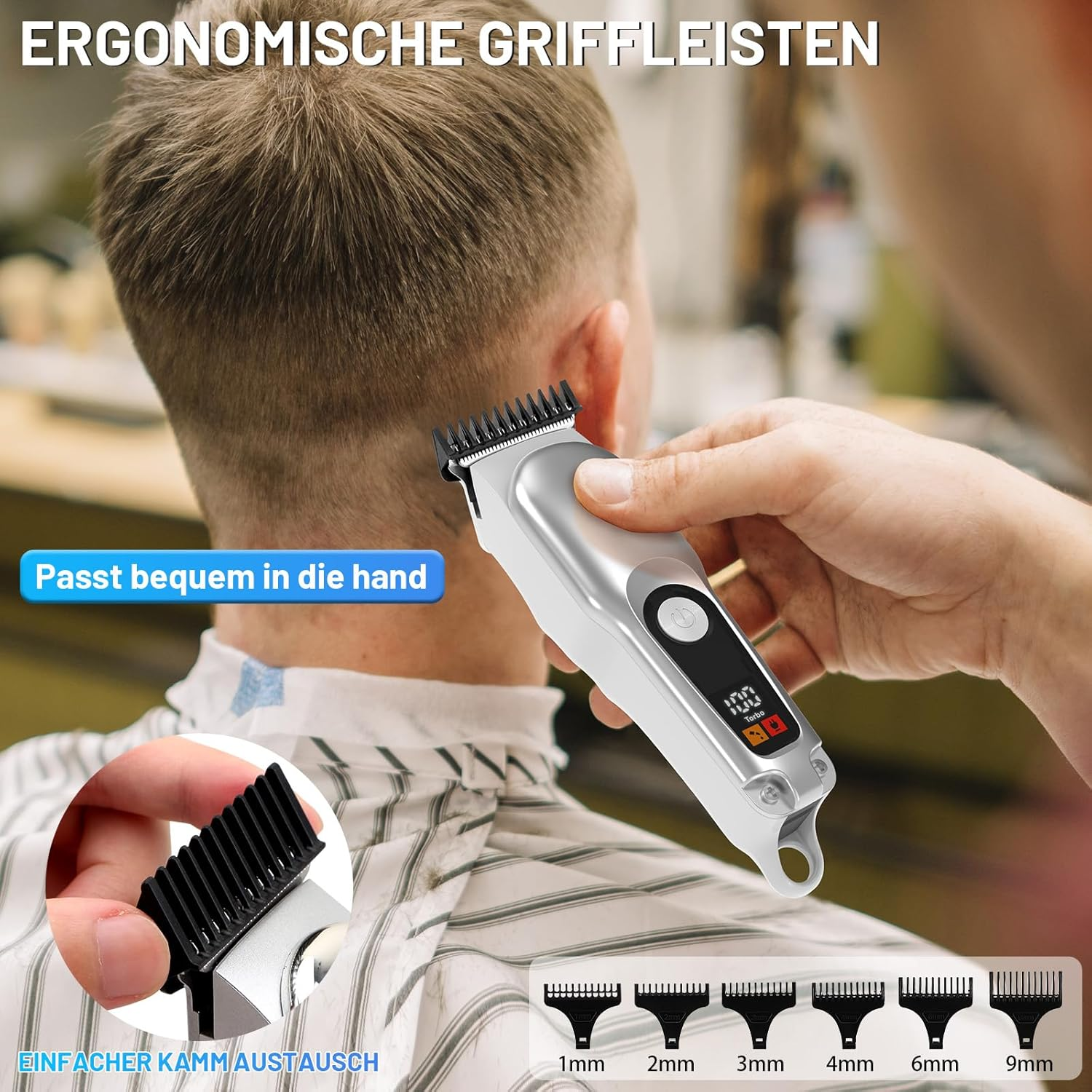 AOMEES - Men'S Hair Clippers, Professional Hair Clippers AOMEES image number 4