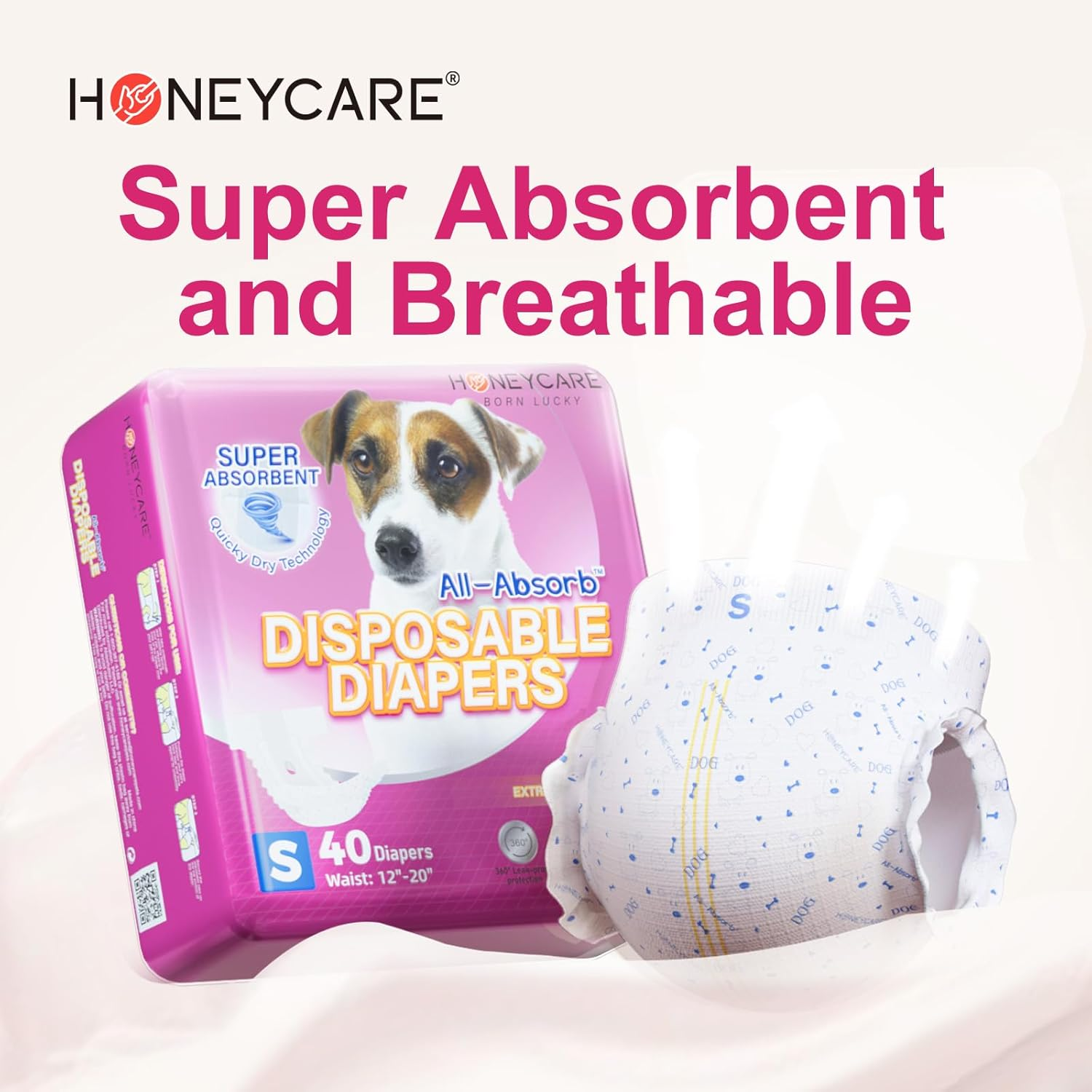 All-Absorb Disposable Female Dog Diapers, Small image number 3