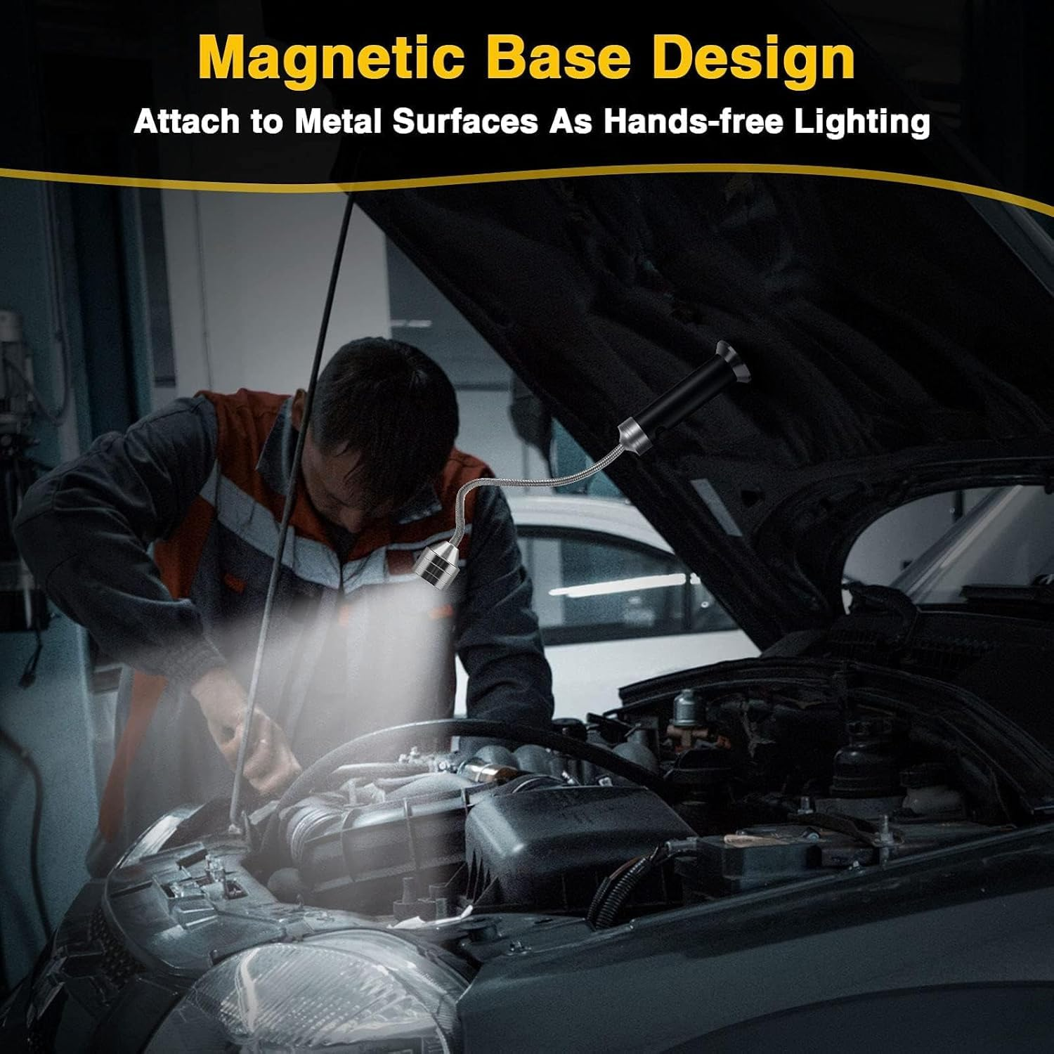 Barbecue Grill Light, Magnetic Base 360&deg; Rotate, Super-Bright, Grilling Gifts for Men, Gifts for Birthday Anniversary, Weather Resistant, Powerful LED BBQ Light 2 Pack image number 5