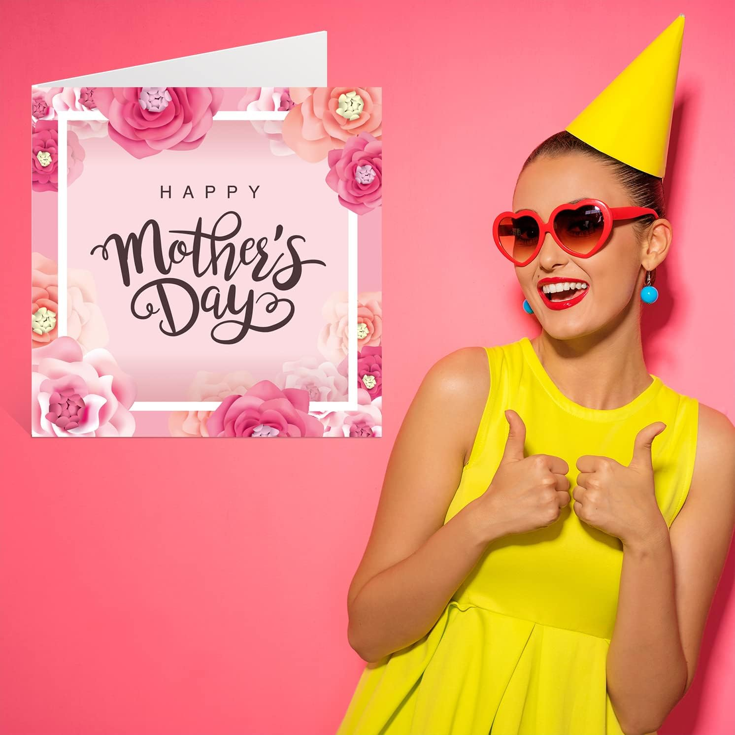 Mothers Day Card for Mum, Floral Flowers Bouquet Happy Mother'S Day Card for Mother from Son Daughter, 145Mm X 145Mm Seasonal Beautiful Greeting Cards for Mummy Mama Mam Mammy Mom Mommy image number 5