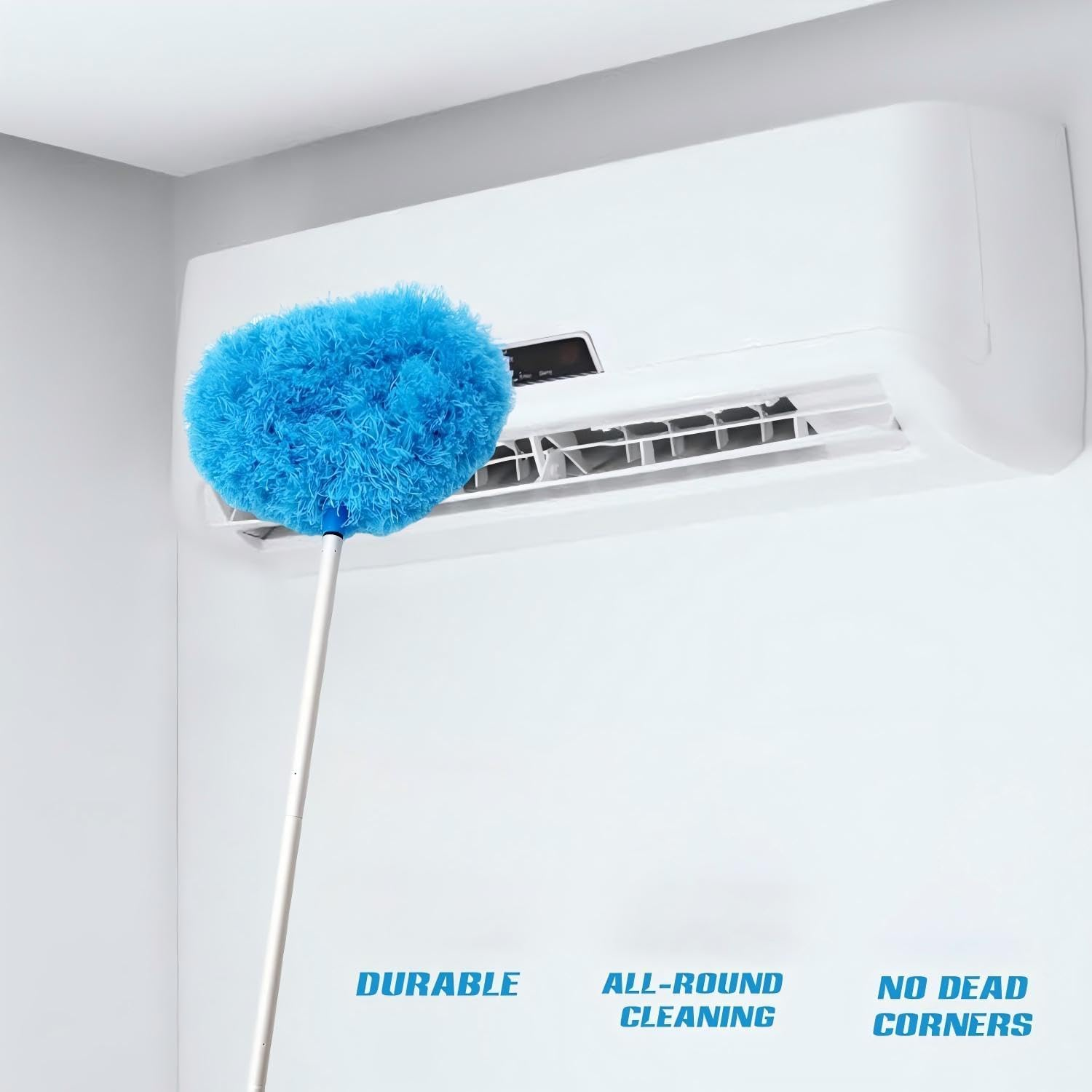 AHGXG Ceiling Fan Cleaner Duster, Microfibre Extendable Handle, 13-48 In, Reusable Blade Cleaner for Bookshelves, Windows, Doors, image number 3