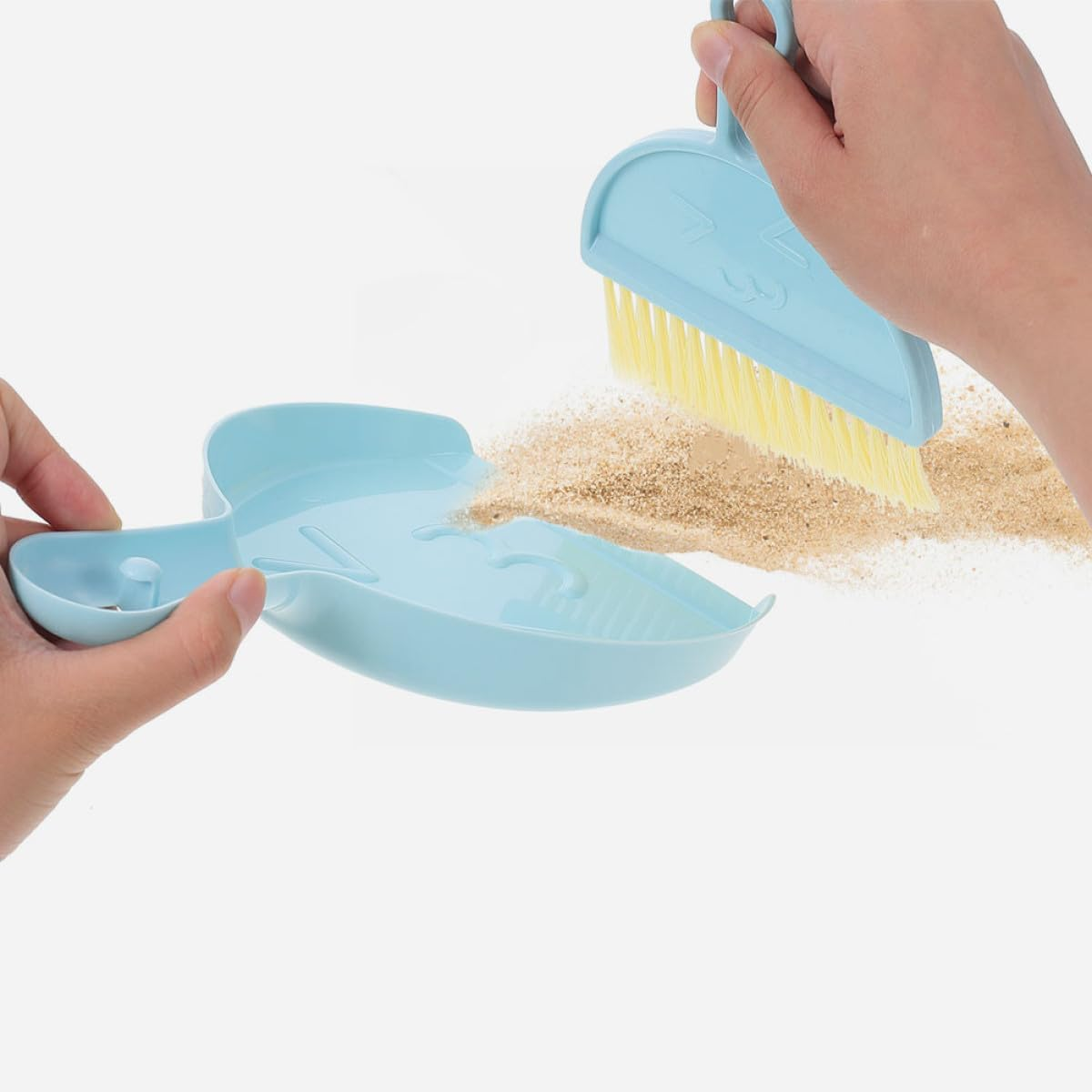 BESPORTBLE Hamster and Guinea Pig Cage Cleaning Brush Set with Dustpan Small Pet Cage Broom Kit for Litter Box Maintenance for Rabbits and Rodents image number 4