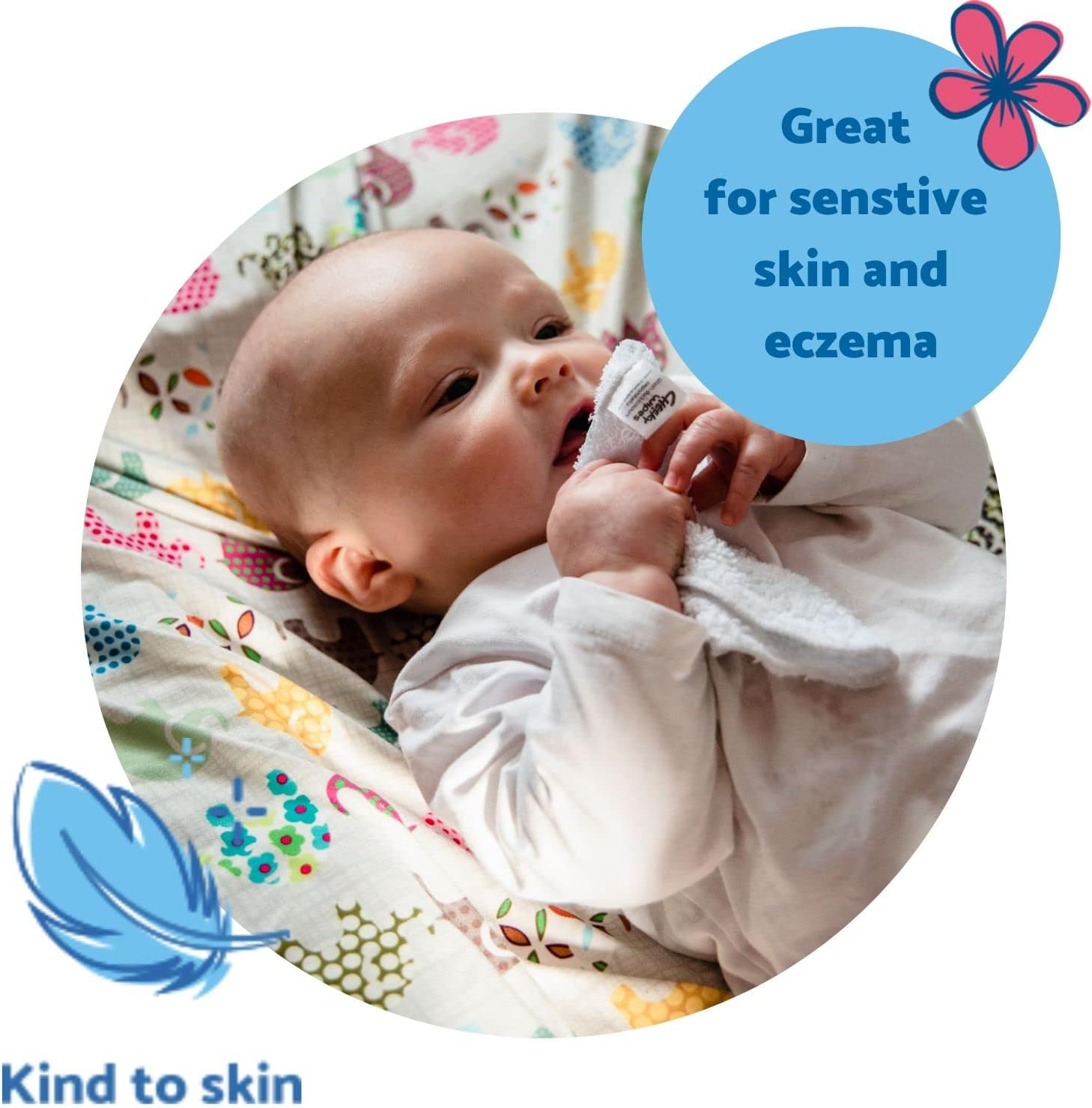 Cheeky Wipes - 25 Washable Rainbow Cotton Terry Cloth Wipes, 15X15Cm Reusable Towelling Wipes, Extra Soft & Perfect for Cleansing Baby'S Hands and Face | Eco Friendly image number 3