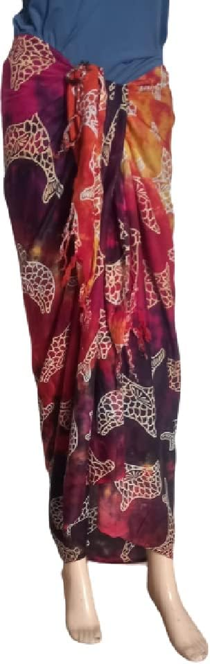 KVR Beach Long Batik Designer Swimsuit Wrap Cover up Women Girl Sarong Pareo image number 1