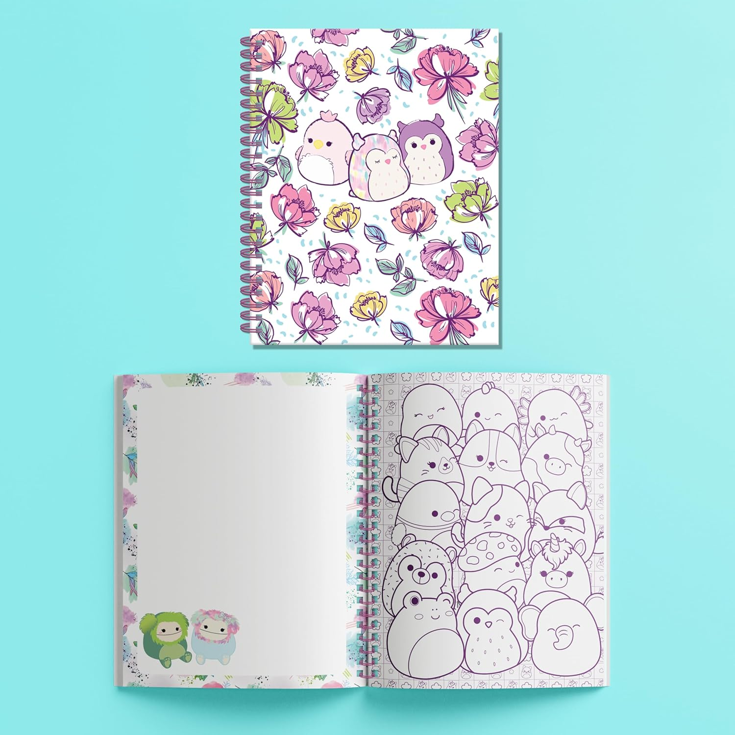 Squishmallows Journal Kit - Fun Journaling Set with Stickers, Keychain, and Washi Tape image number 3