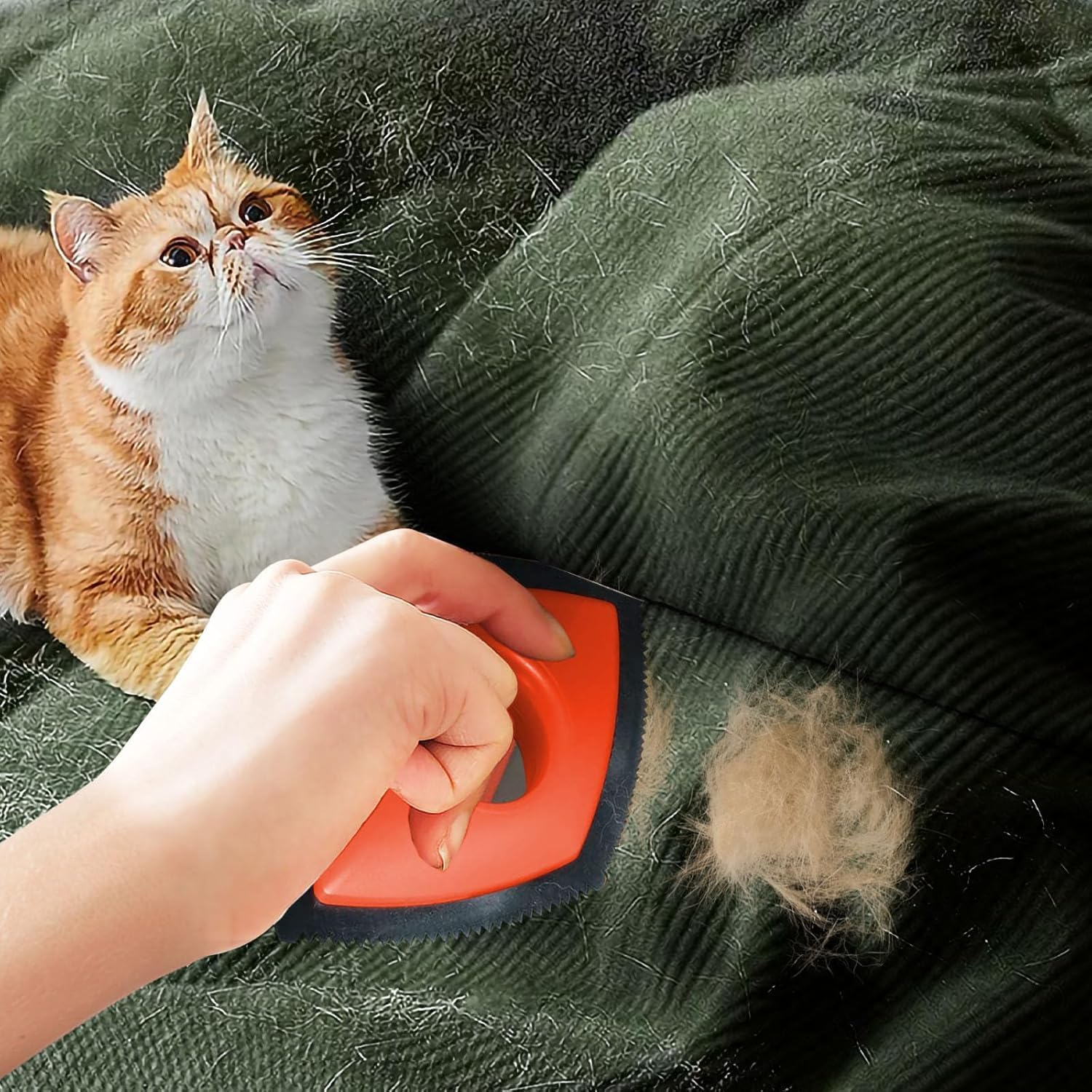 Triangle Edge Pet Hair Remover Dog Hair Removal Brush, 2Pcs Triangle Edge Pet Hair Remover Brush,Triangle Edge Pet Hair Remover Dog Hair Remover Brush,Triangle Edge Pet Hair Remover Brush for Dog Cat image number 4