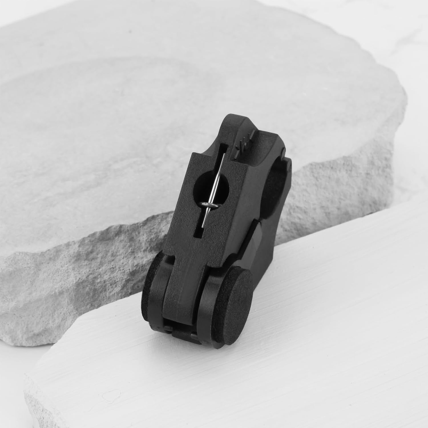 2PCS Walking Stick Holder for Table Black 5.2X4.7Cm Height 2.1Cm Ideal for Tube Diameters from 1.6Cm to Max 2.5Cm Table Clamping Devices image number 5