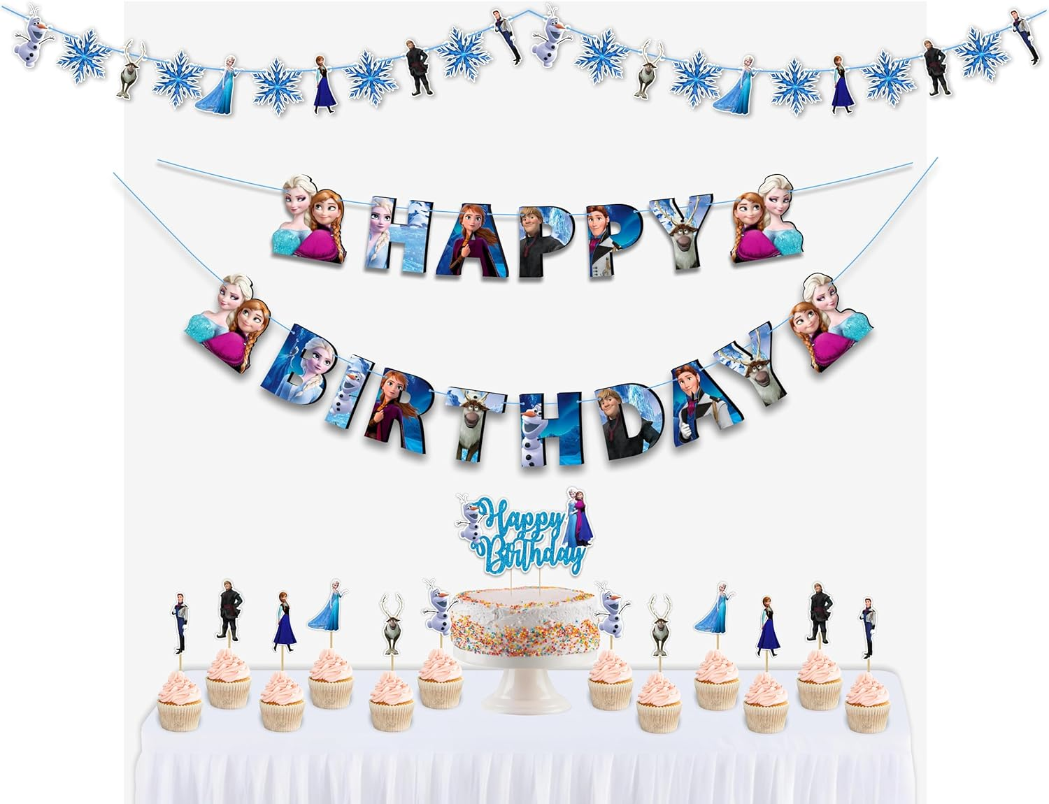 Frozn-Theme Birthday Party Supplies Bring Icy Elegance and Adventure to Celebrations. Perfect for Kids&rsquo; Birthdays and Winter-Themed Events