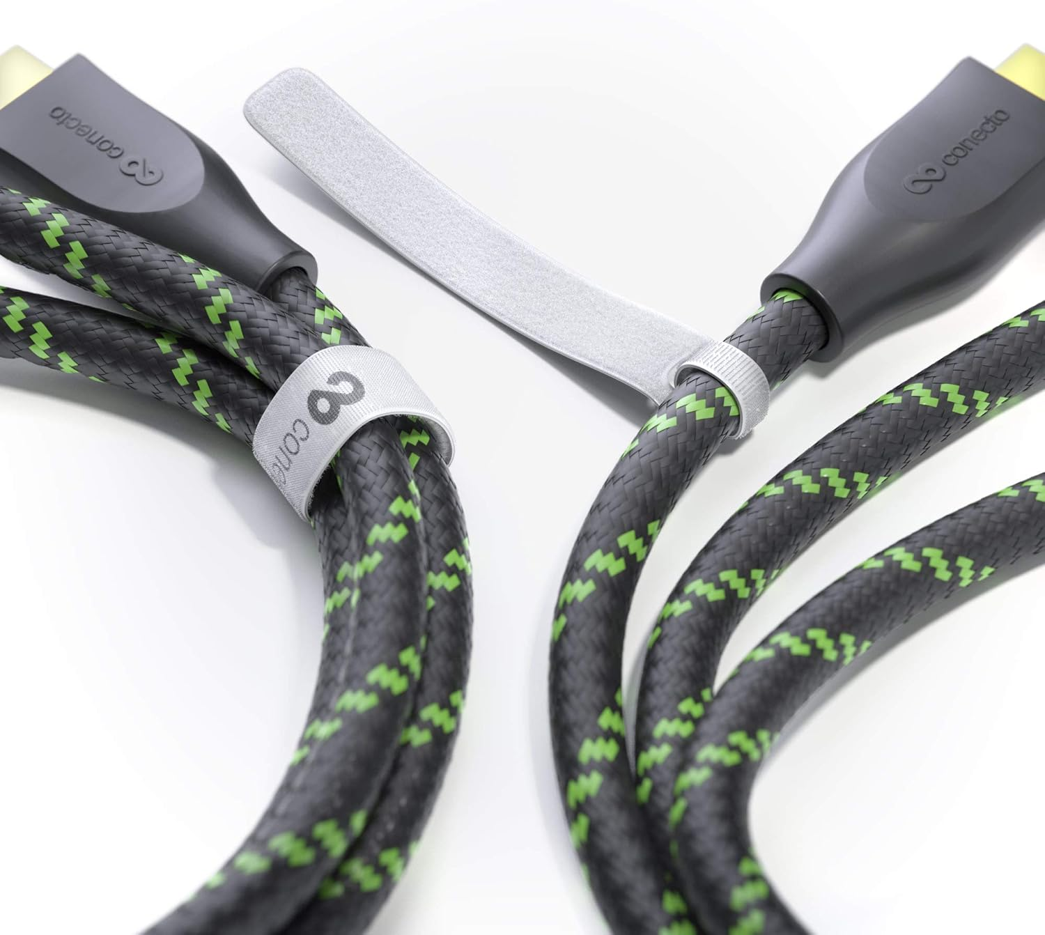 Conecto Velcro Cable Ties 15 Cm Velcro Tape with Loop Cable Management Cable Organiser Velcro Cable Ties Velcro White Pack of 30 image number 3