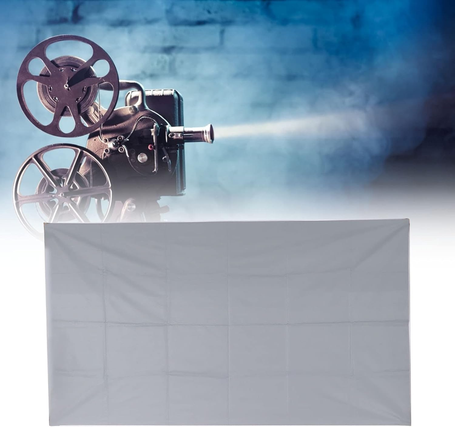 Anti-Light 4K Portable Metal Microbead Projector Screen, High Definition Foldable Screen for Home, Party and Office, 16:9 Ratio (100 Inches (87 X 49.2In)) image number 4