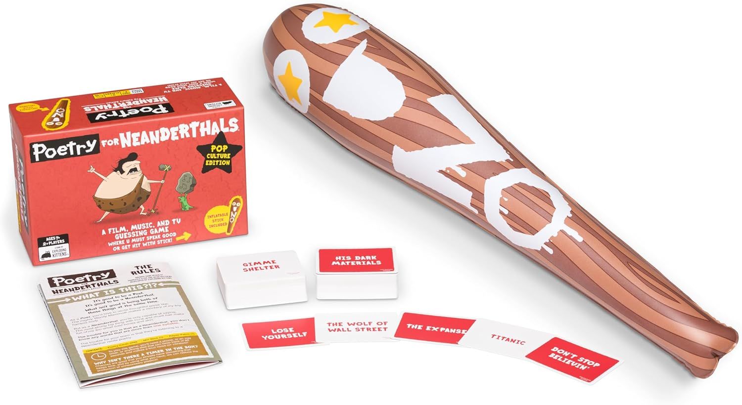 Exploding Kittens Poetry for Neanderthals Pop Culture Edition Board Game image number 2