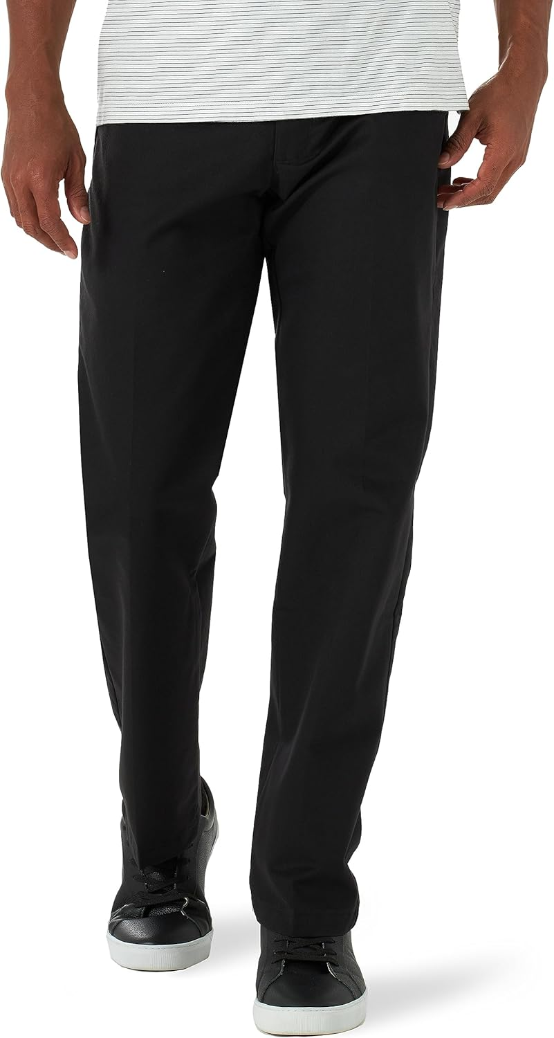 Lee Men'S Total Freedom Stretch Relaxed Fit Flat Front Pant