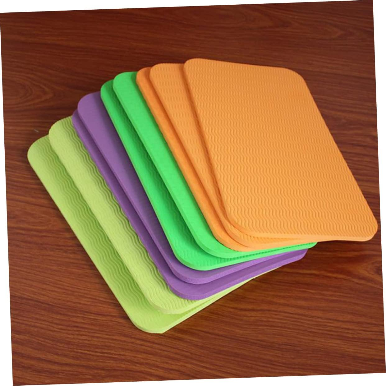 Outanaya 12Pcs Yoga Knee Pads Thicken Yoga Cushion for Sitting and Kneeling Lightweight and Portable Cushion for Sports and Outdoor Use Random Colors image number 6